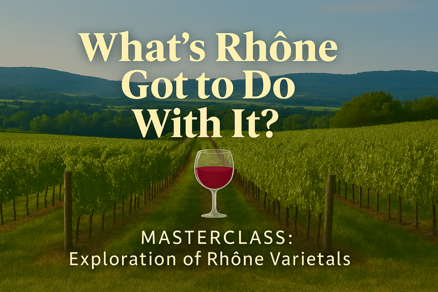 MASTERCLASS: Exploration of Rhône Varietals