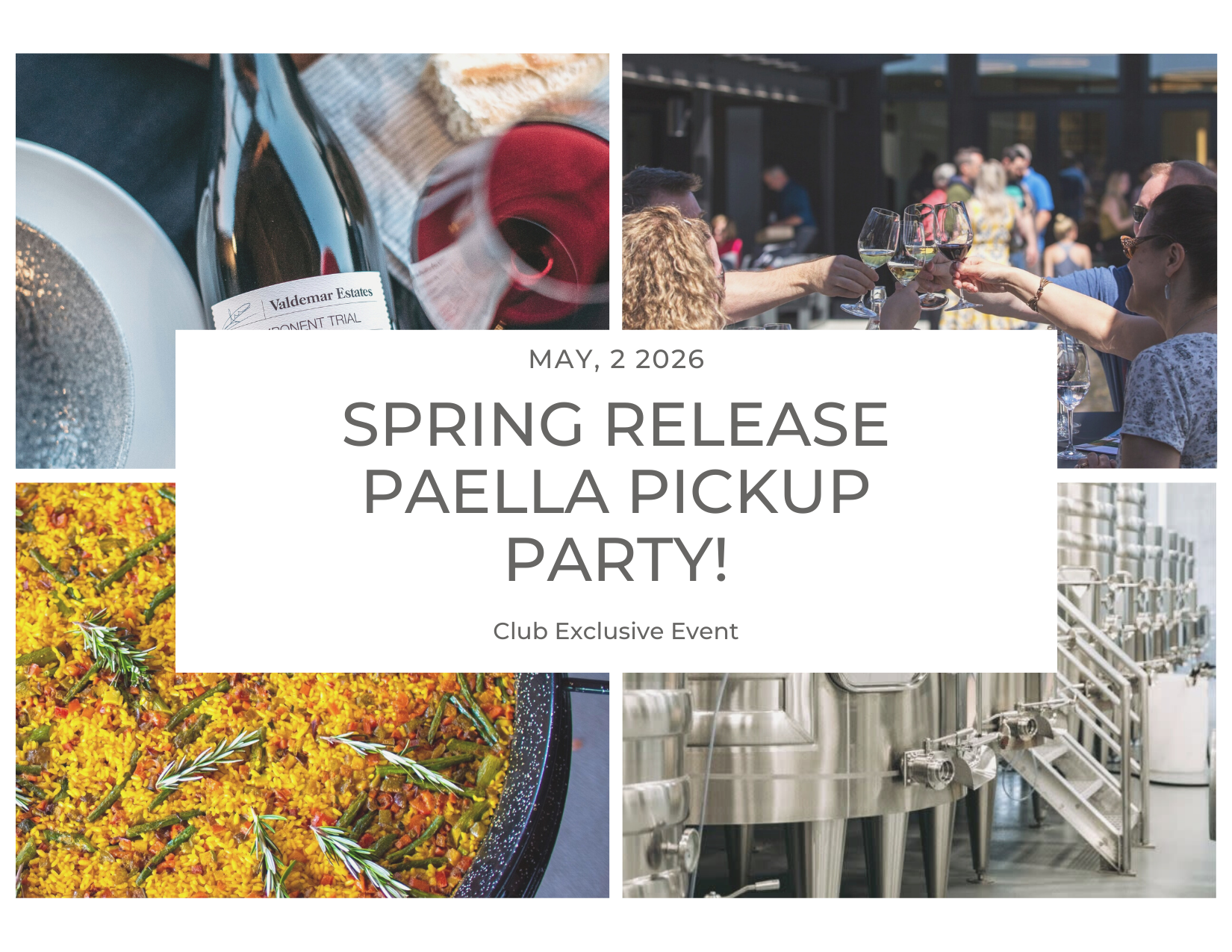 Spring Wine Club Release: Pick Up Party in Production! 