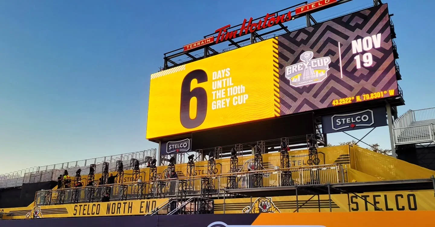 What a great day for a load in. 6 days until the 110th #greycup