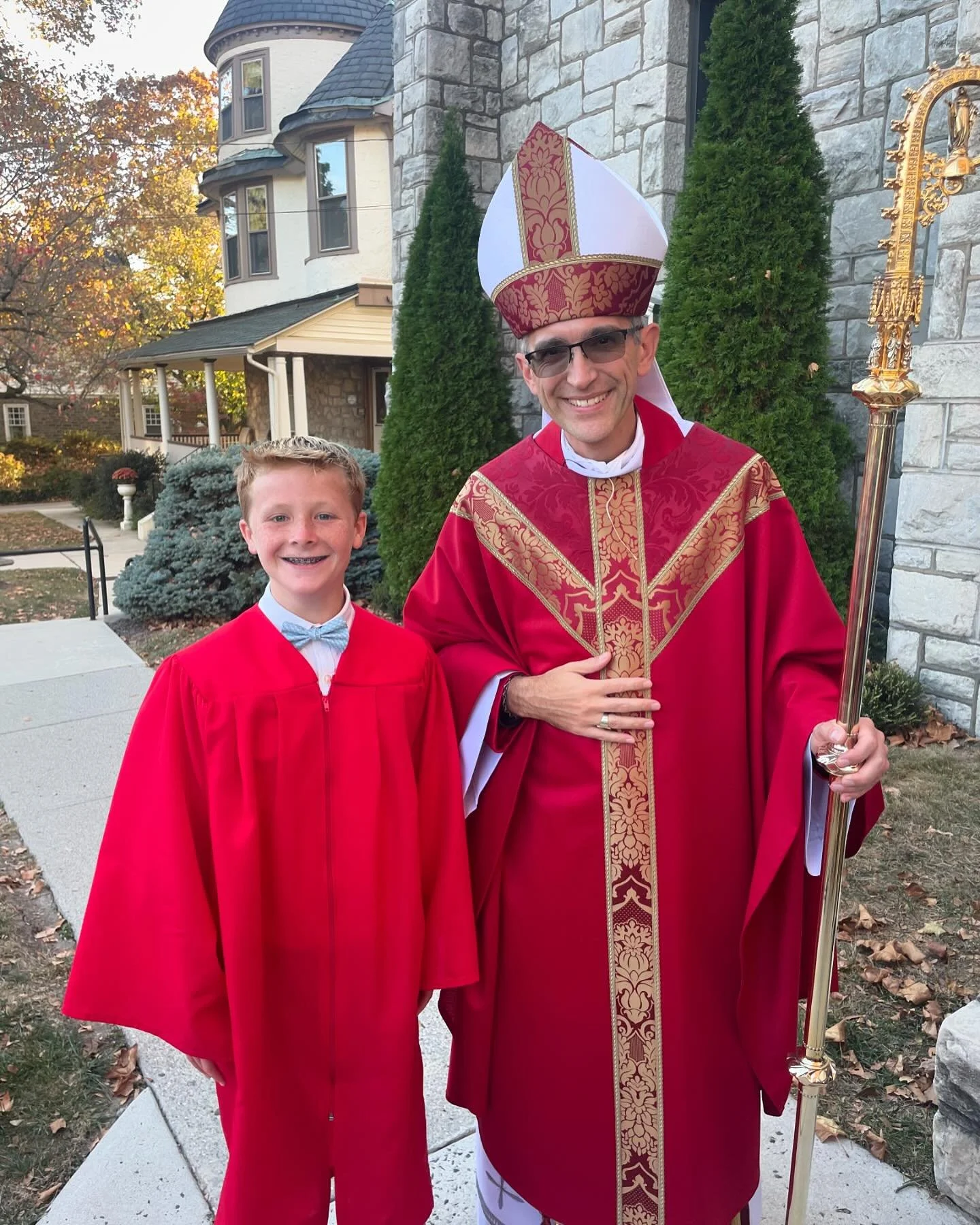 God Bless Kevin &quot;Charles&quot; on his Confirmation!
He took my dad's name as his saint name :) 

An extraordinary celebration at Saint Margaret's for the newly Confirmed with Bishop Cooke.  Thank you @telepbruce for being his sponsor by his side