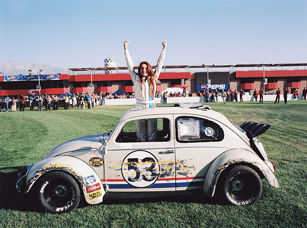 Lindsay Lohan  and  Herbie  in  Herbie Fully Loaded (2005)   Photo by RICHARD CARTWRIGHT - ©&nbsp;Disney Enterprises, Inc. All rights reserved