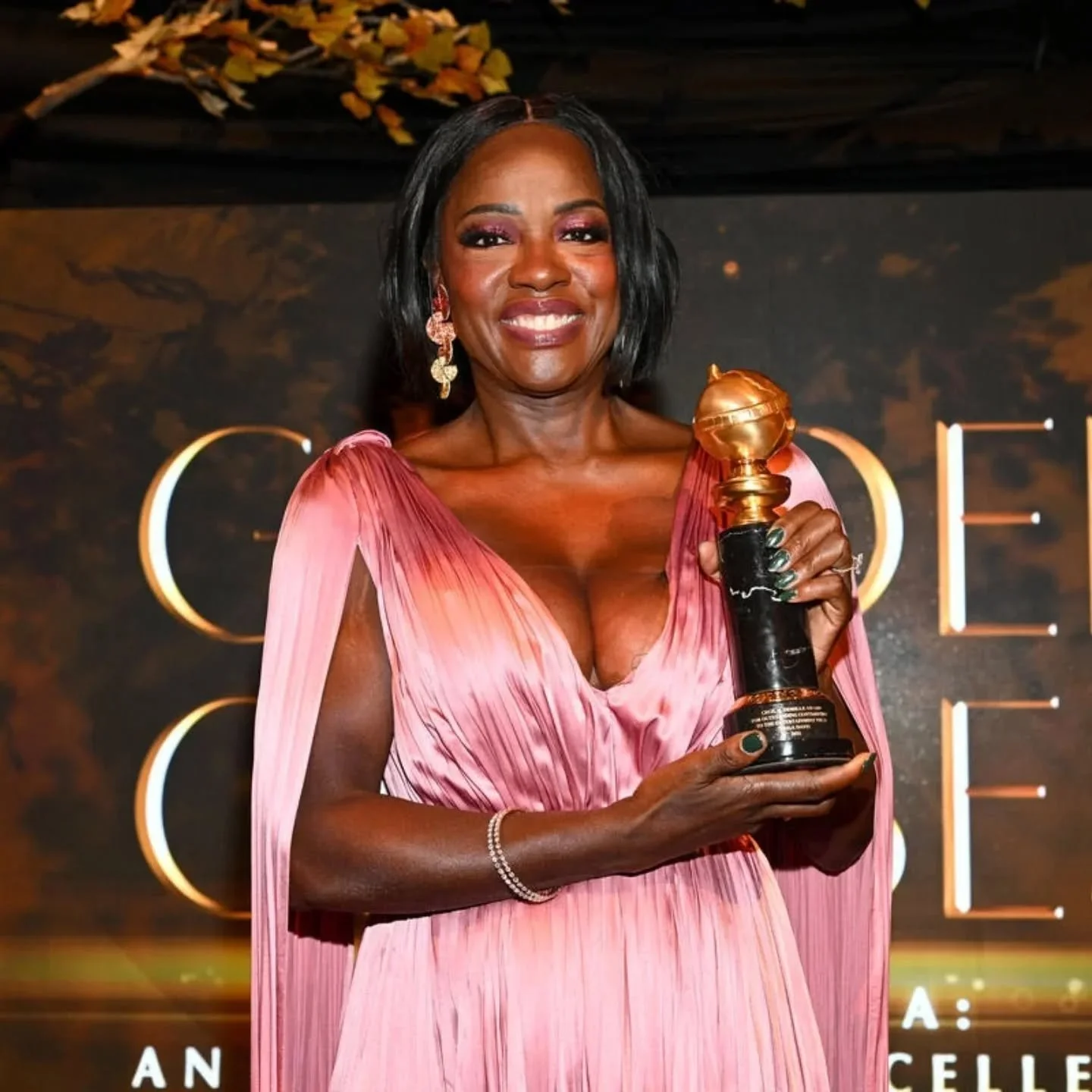 Viola holding lifetime achievement 2025.WEBP