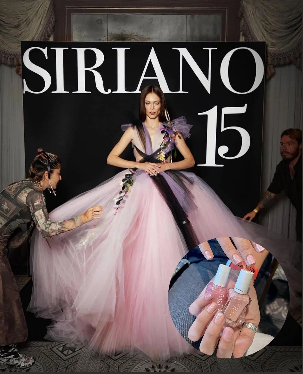 Siriano image with Coco Rocha and essie closeup .jpg