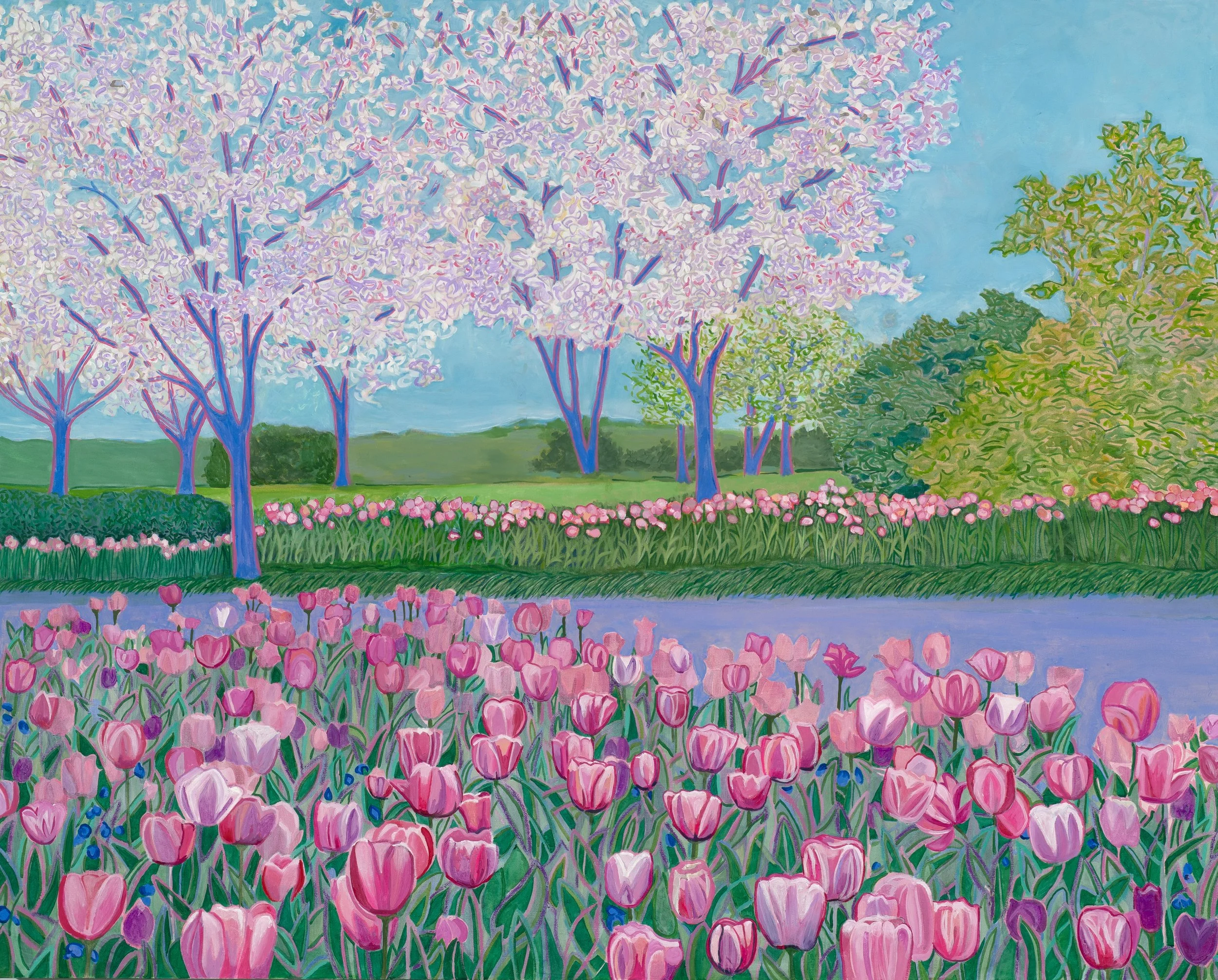 Tulip Tango
Oil Pastel and Oil on canvas
48 x 60 in.