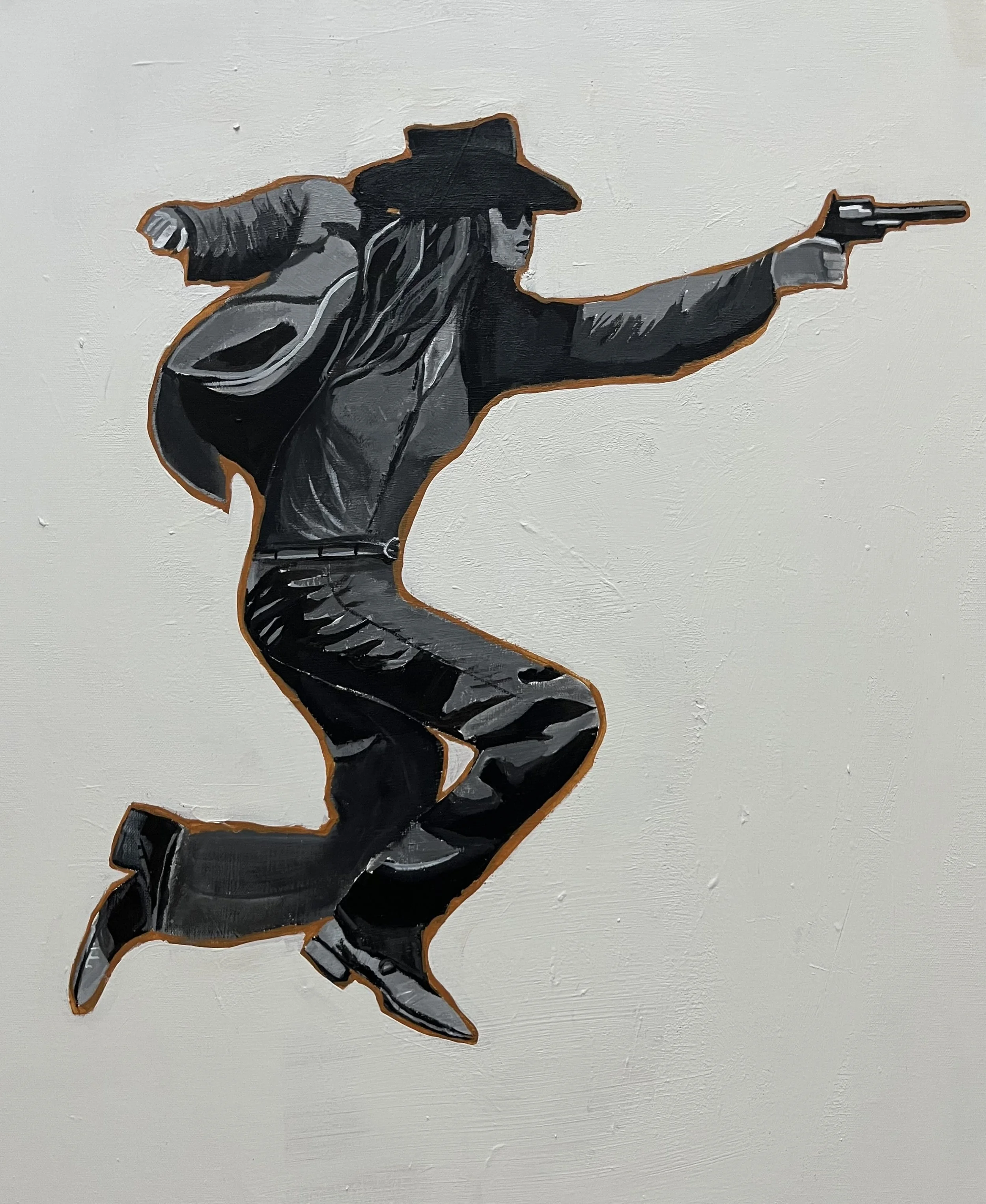 Jump, Acrylic on canvas, 28 x 22 in. 2024