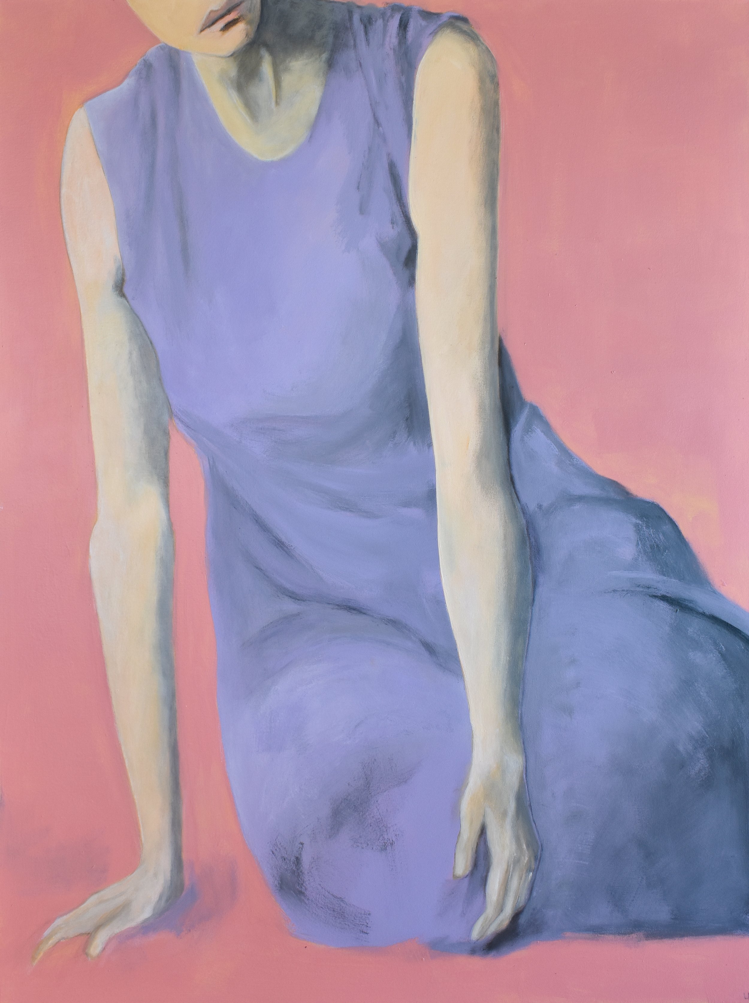 Surrender, Acrylic and charcoal on canvas, 48 x 36 in. 2023. SOLD