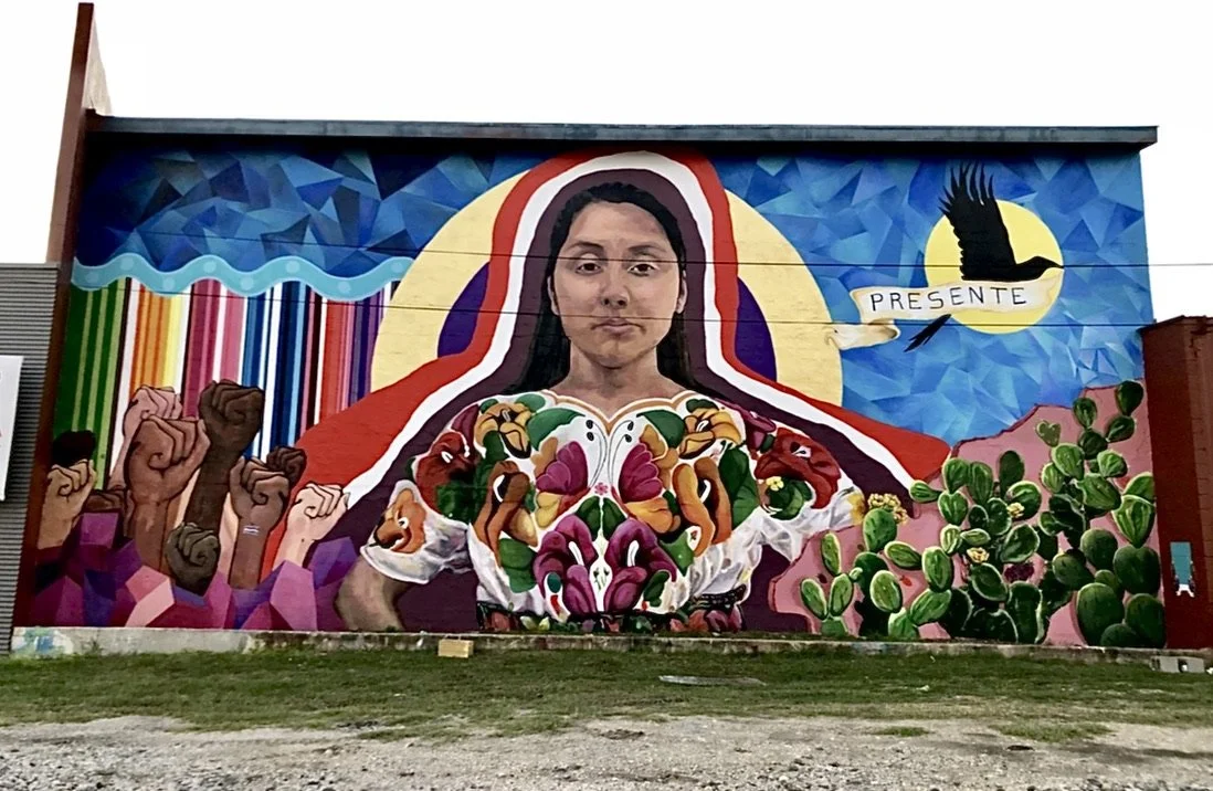 Claudia Patricia Gomez Gonzalez, Presente, 2018
Lead: Ana Hernandez assistants: Cherise Munro & Rudy Herrera 
Maestro Entreprenurial, San Antonio, Texas
San Antonio Cultural Arts