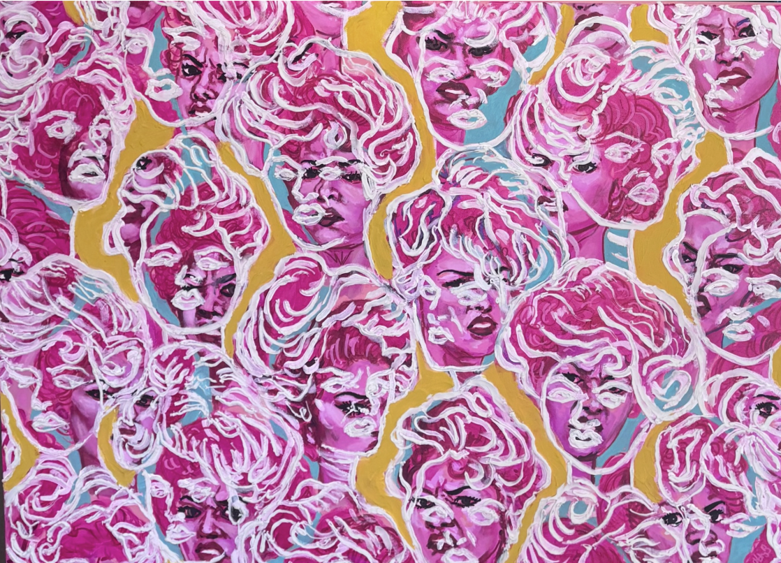 Ew ll, Acrylic on canvas, 40 x 30 in.,2023
