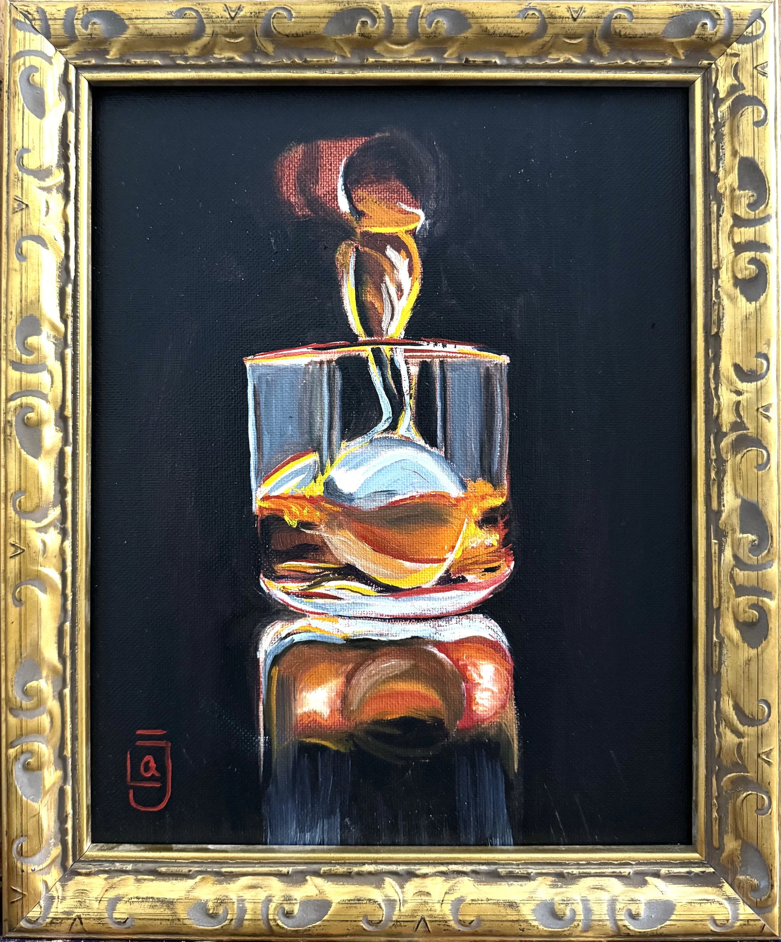 Another Round, Oil on canvas, 11 ½ x 9 ½ in., 2025. SOLD