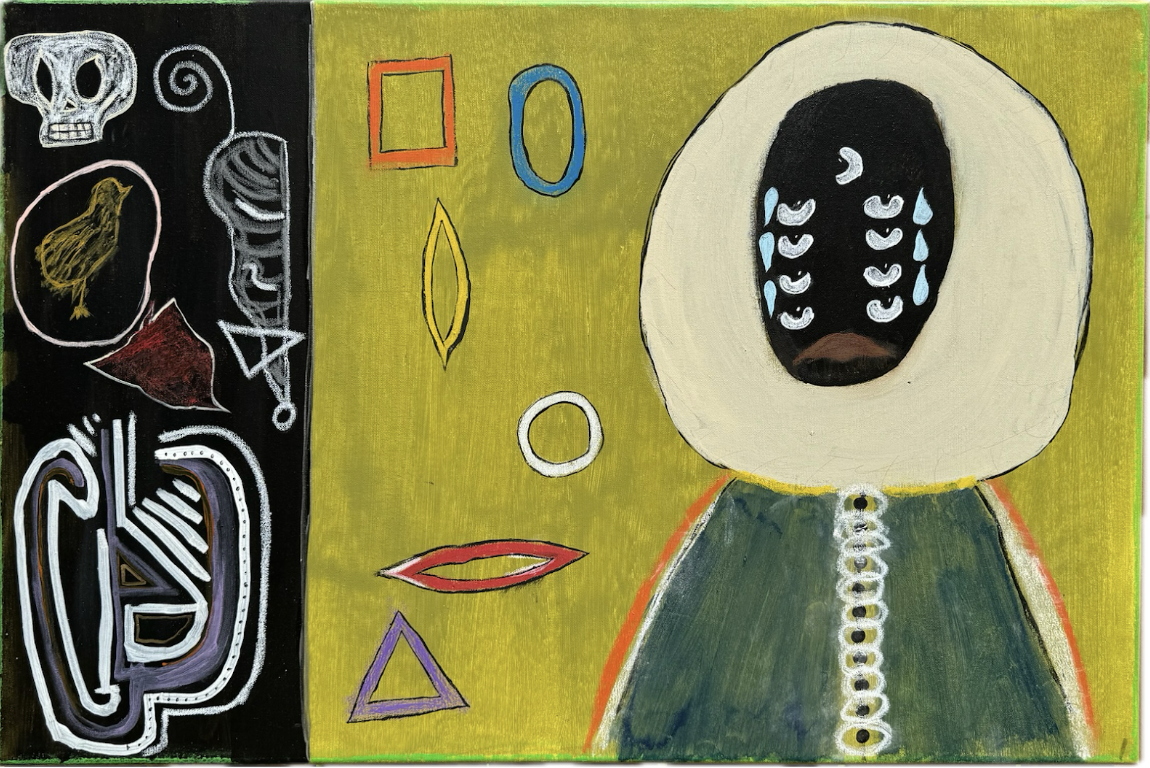 That’s Life, Mixed media canvas, 36 x 24  in. 2024