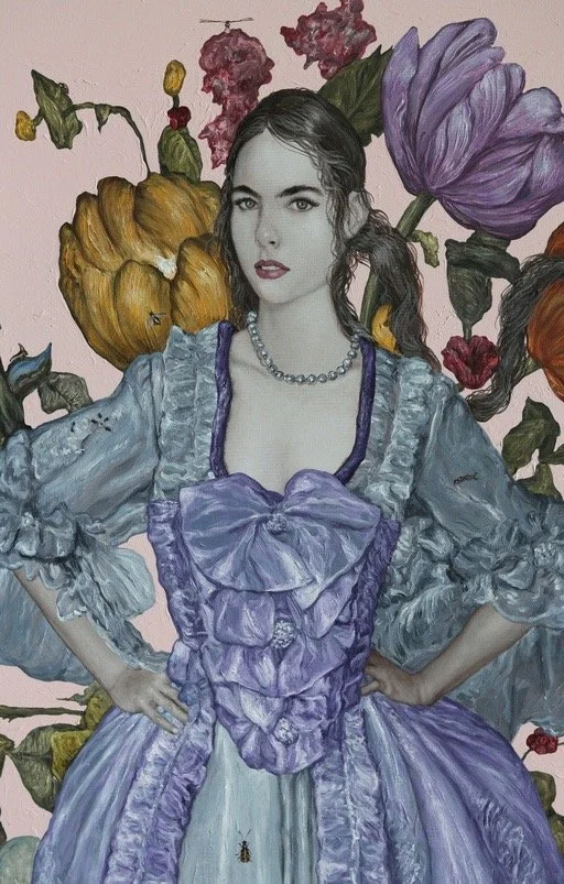 Looking at the  Horizon II, Acrylic on canvas, 40 x 26 in.