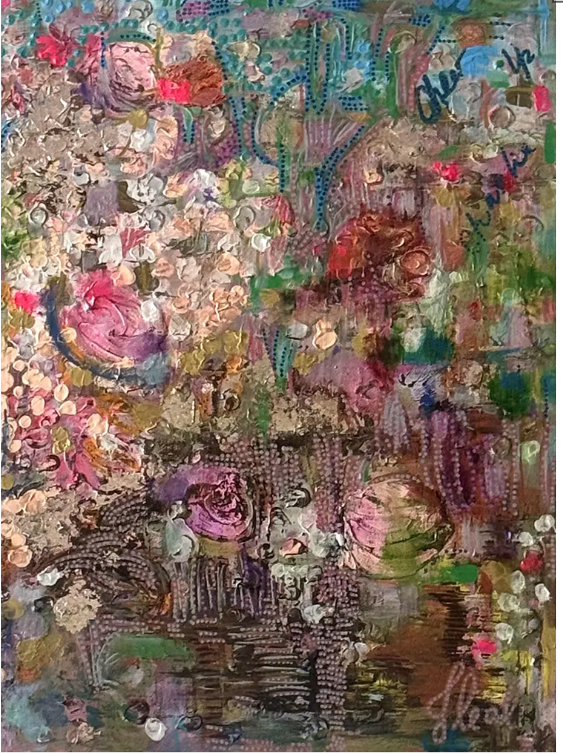 Golden Ticket, Mixed media, acrylic on wood
, 20 x 24 in, 2026