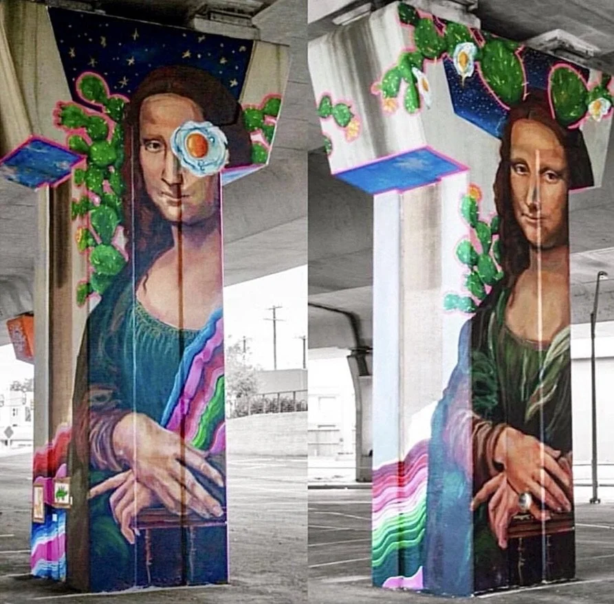 Mona con Huevo, 2019
St Mary's & I35
San Antonio Street Art Initiative 
