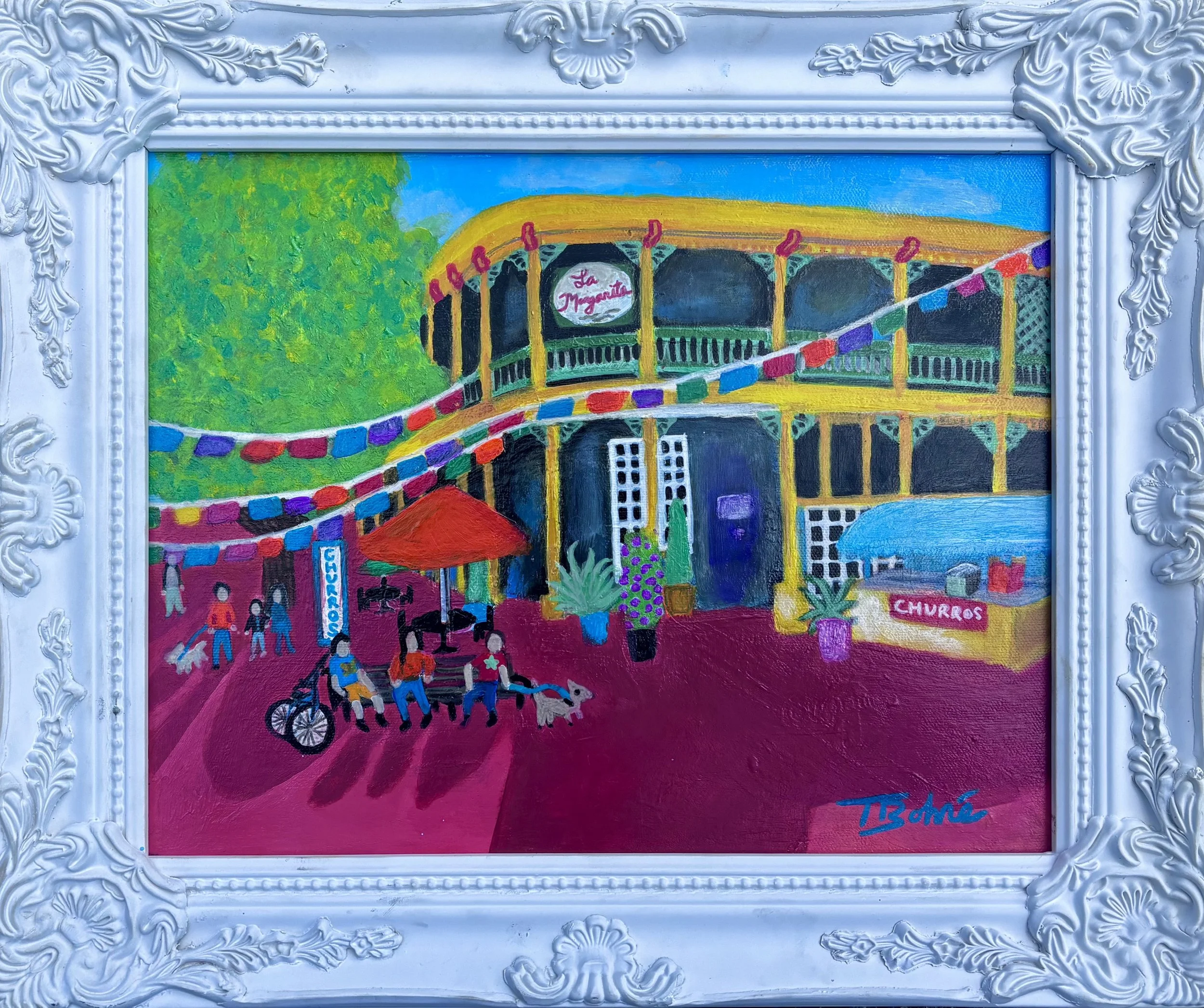 La Margarita con tu Mamacita, Acrylic on canvas , 11 x 14 in. 2025