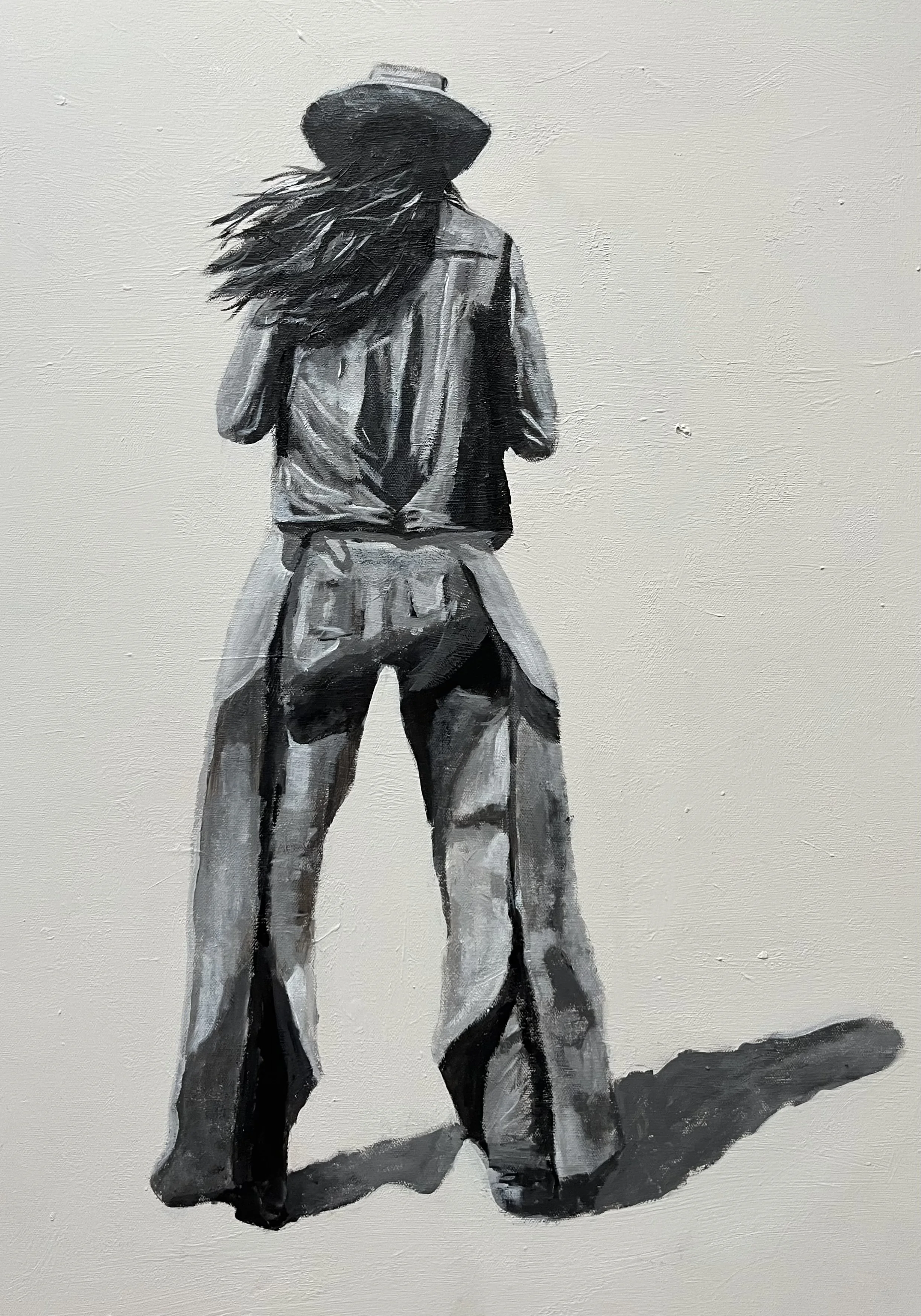 Chaps, Acrylic on canvas, 28 x 22 in. 2024. SOLD