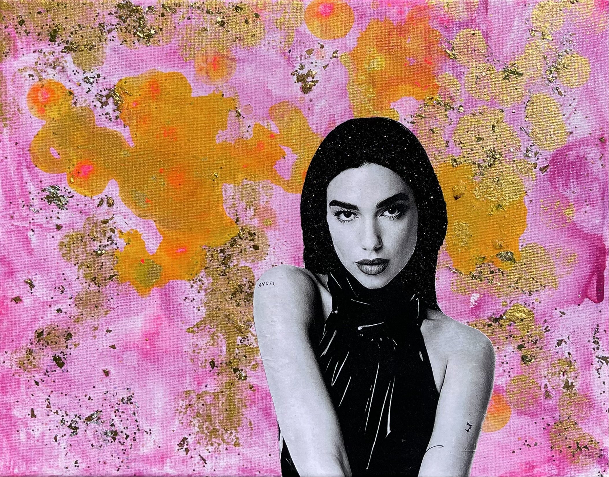 Catwalk, Lipa, Mixed media on canvas, 11 x 14 in. 2021, Private Collection