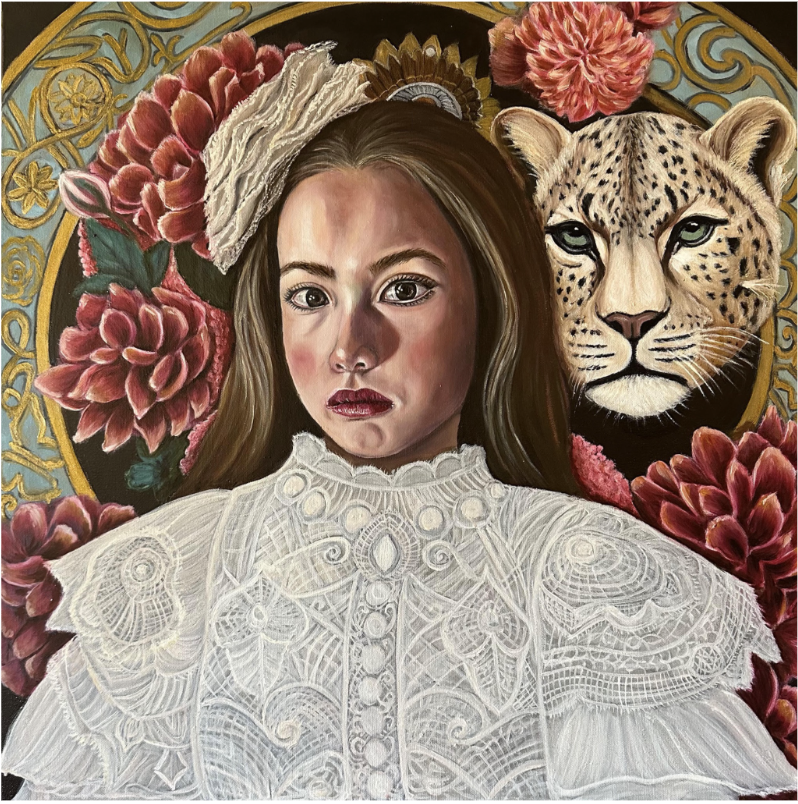 SPRING, Oil on canvas, 24 x 24 in. 2025