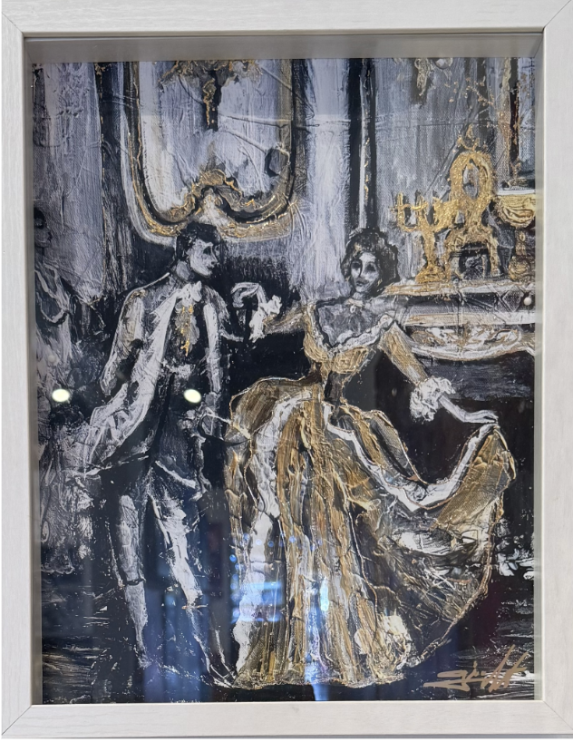 May I Have the Dance, Framed print, 14 x 11 in. 2024, SOLD
