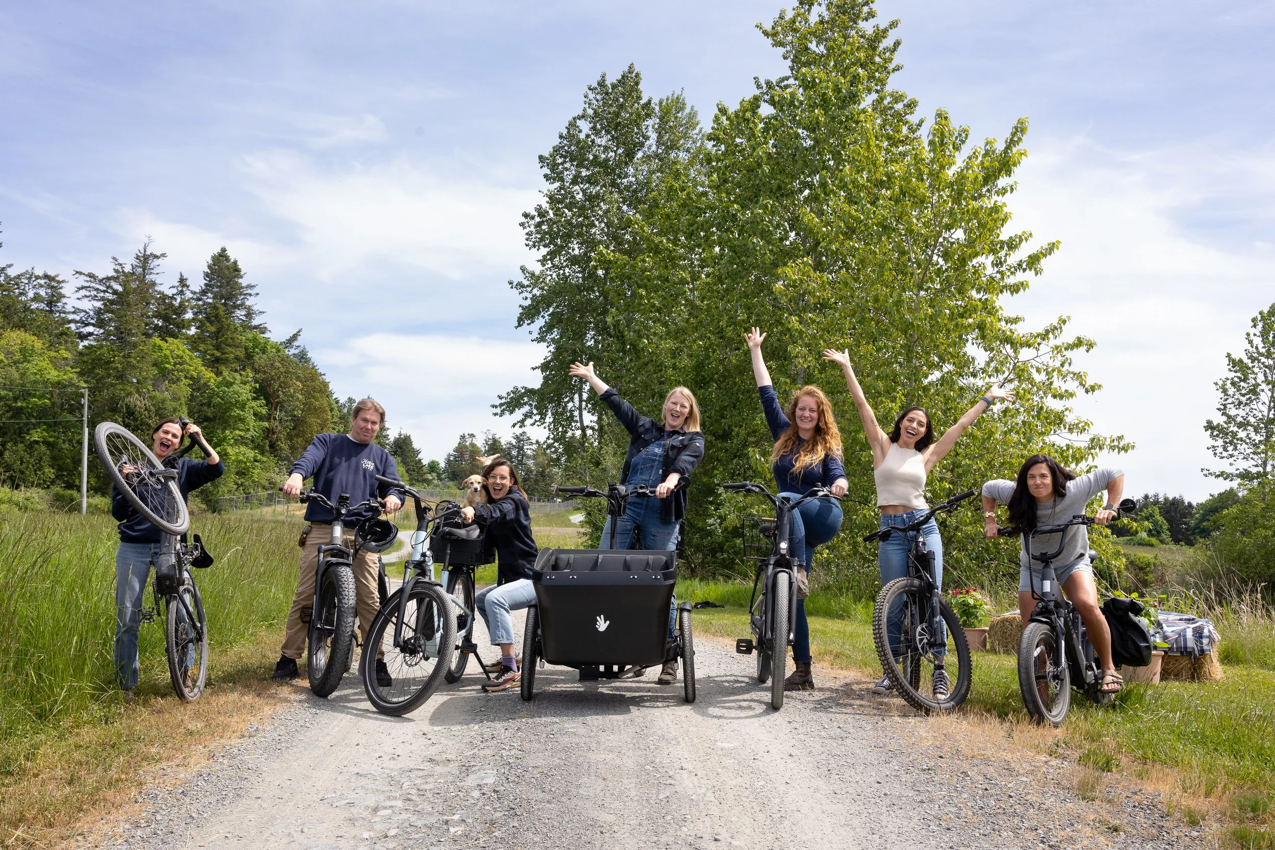 We are loving our bike to work mornings!