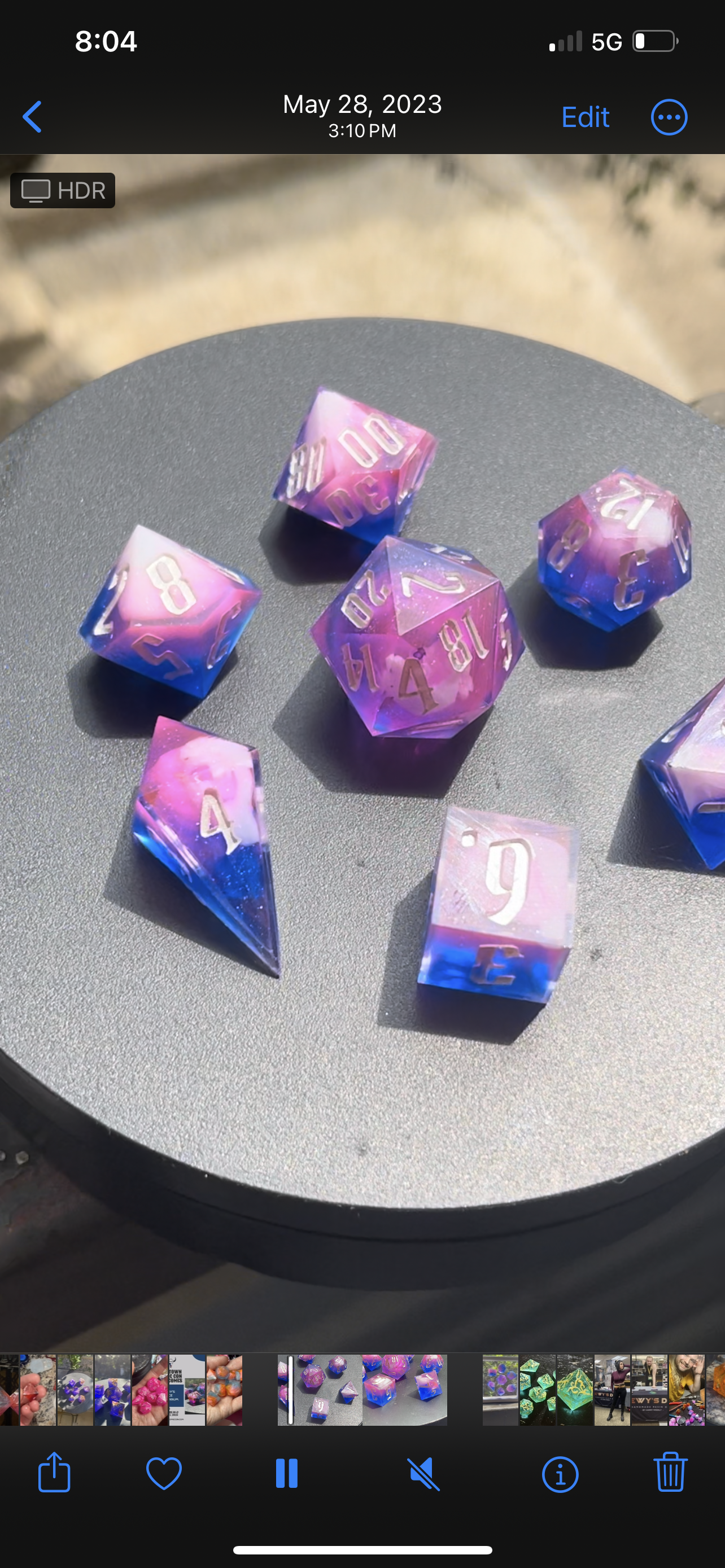 Bi-Cloud Dice Set