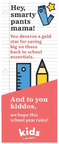 Kids on 45th In-box inserts and print work 