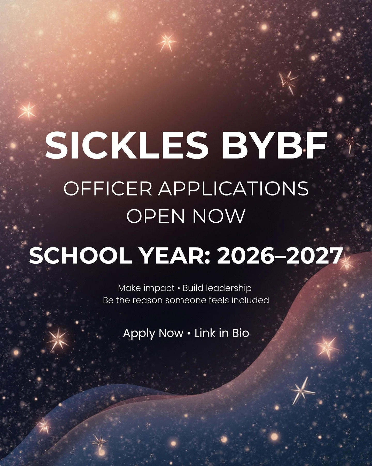 @sickles_high_school BYBF is graduating a lot of seniors.
That means next year&rsquo;s officer team decides if this club grows&hellip; or disappears.

Officer applications for 2026&ndash;2027 are OPEN.

If you want to make impact at Sickles, apply.

