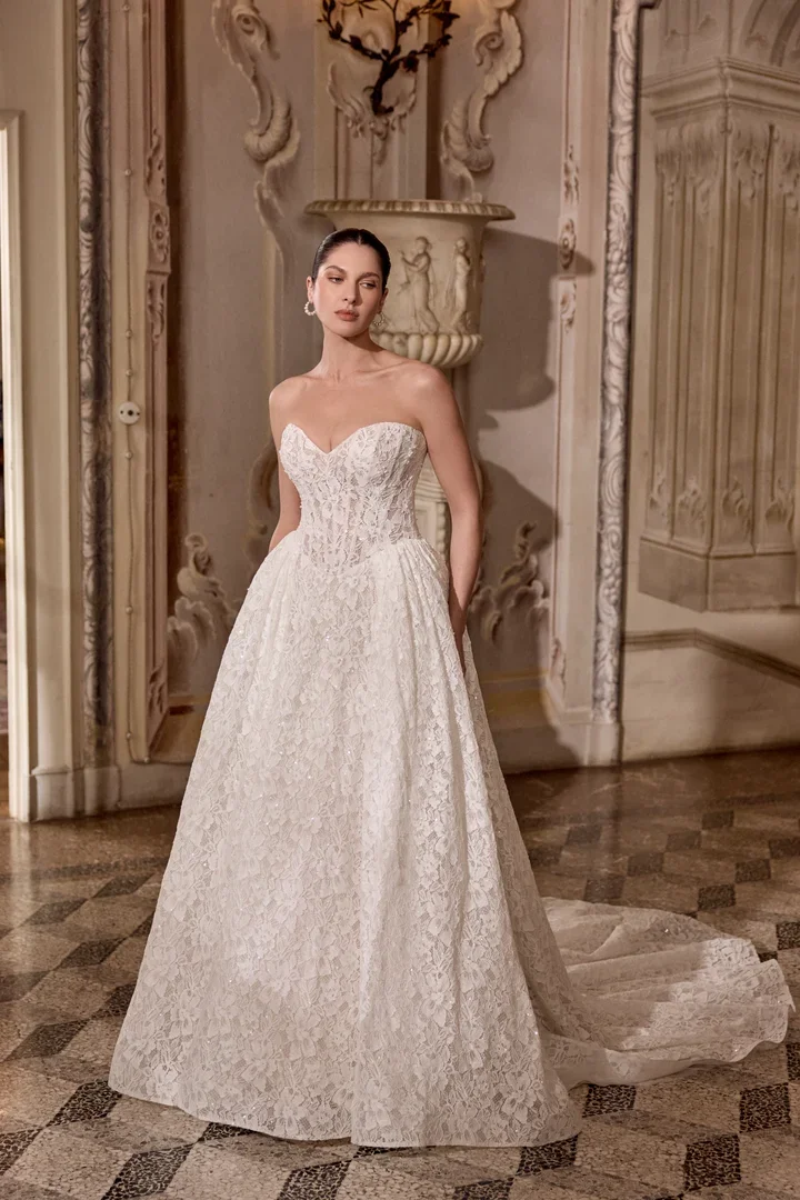 justin alexander love beaded and lace wedding dress