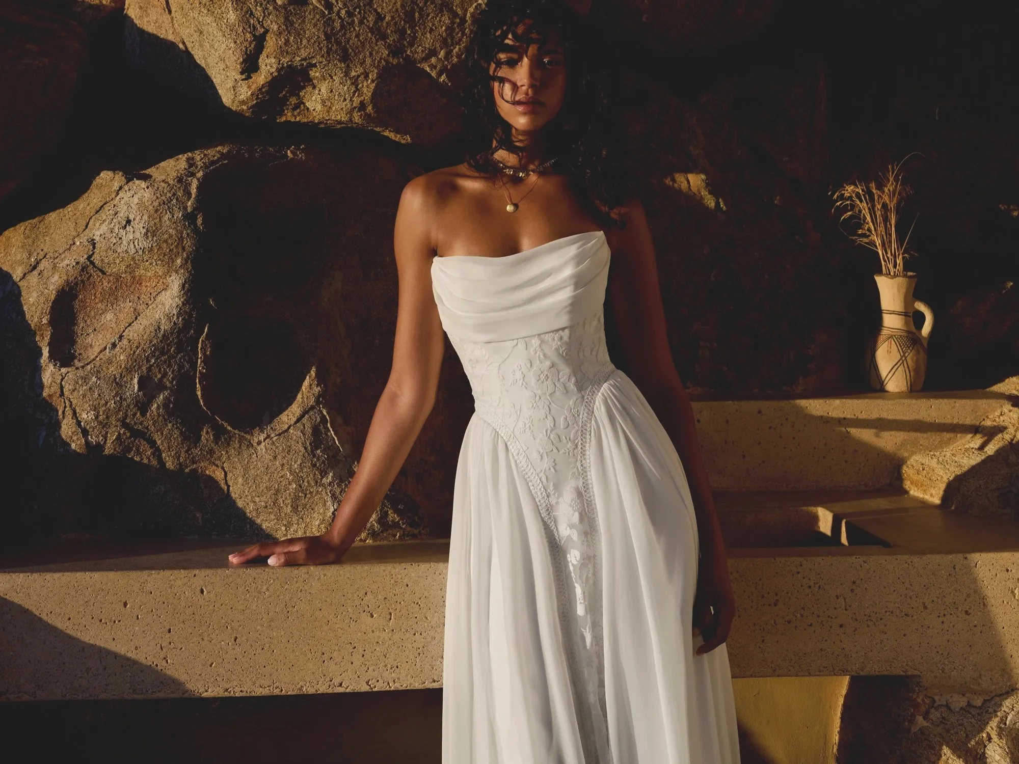 Lillian West Bridal Affordable Boho Wedding Dresses