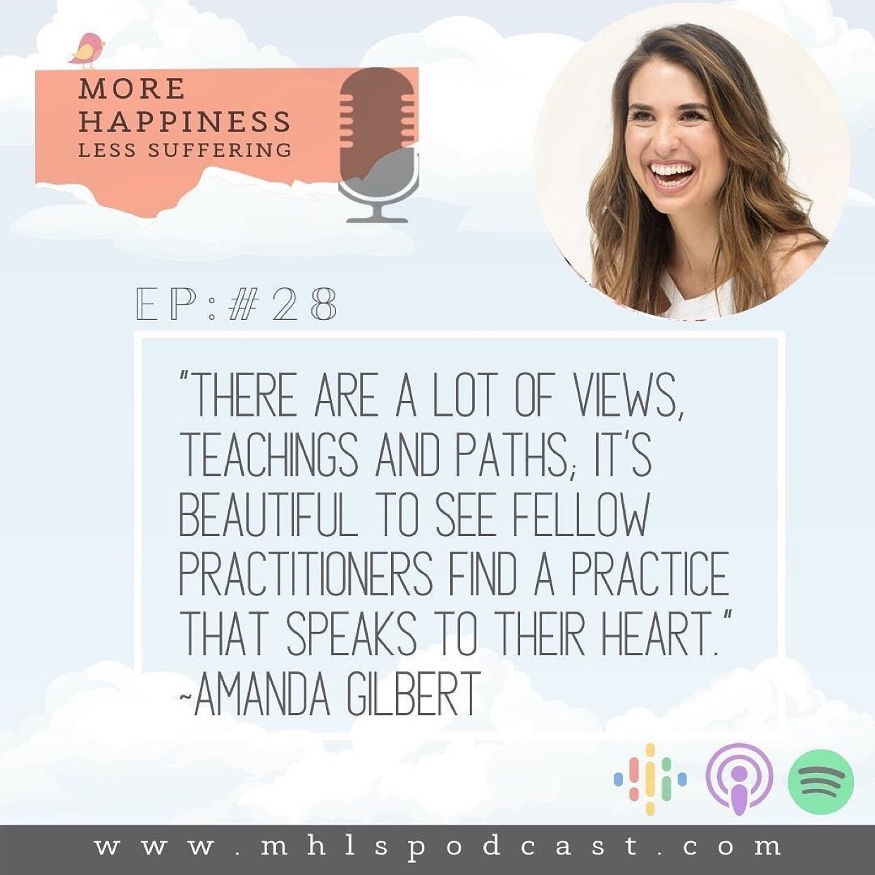 Recently, I got to sit down with my dear friends @caycehowe and @drmonishavasa for their meditation and psychotherapy-based podcast @mhlspodcast &lsquo;More Happiness Less Suffering.&rsquo;

I loved this conversation with Cayce and Monisha because it