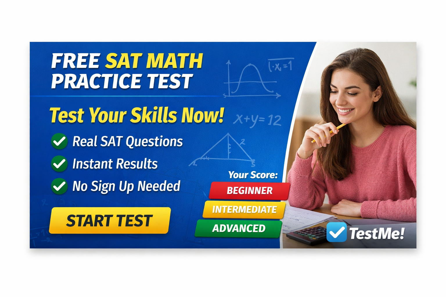 Free SAT Math Practice Test | Check Your Level Instantly