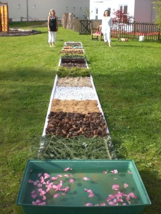 Chemin sensoriel par Children and Nature