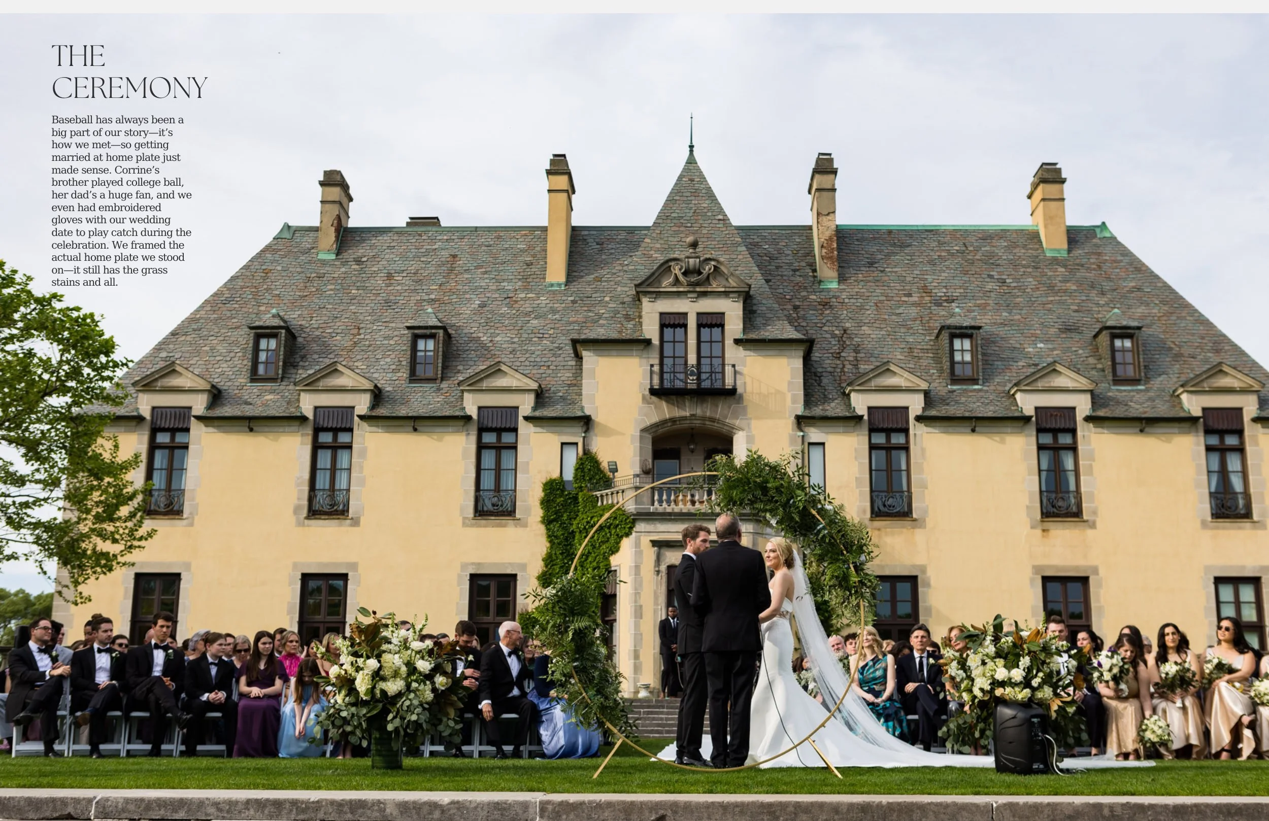 The Ceremony at Oheka Castle