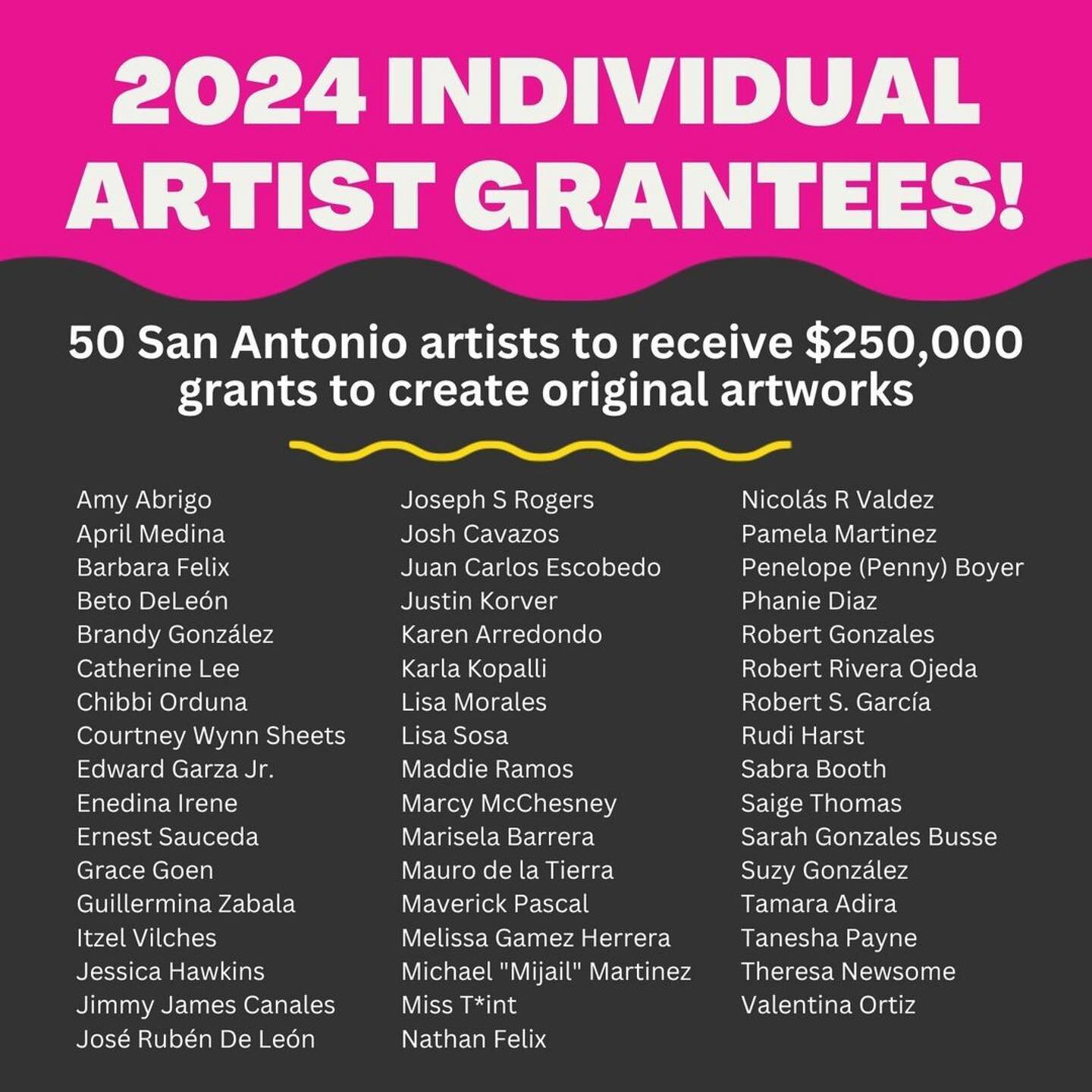 Thank you @getcreativesa for your support three years running. Congrats to all the artists on the list especially @tanesha_payne1 Excited to see what you bring to life.