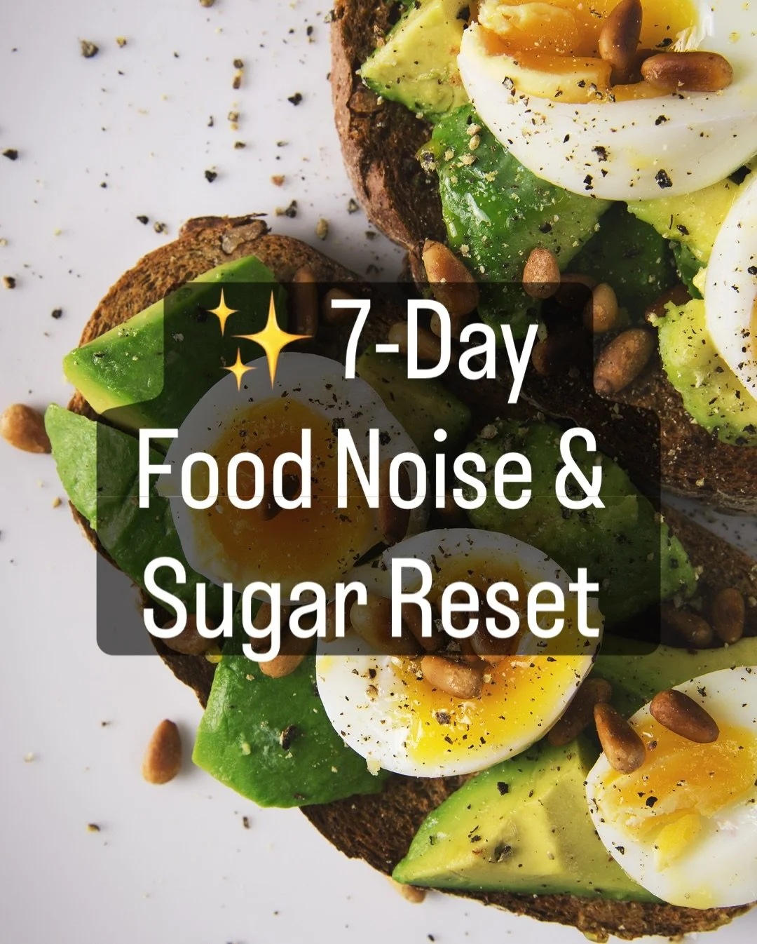 Day 2 and you can STILL join the 7-Day Food Noise &amp; Sugar Reset 🙌🏼

The Reset is LIVE this week, and it&rsquo;s not too late to jump in.

When you join today, you&rsquo;ll get:
&bull; Free health coaching from me until next week
&bull; Access t