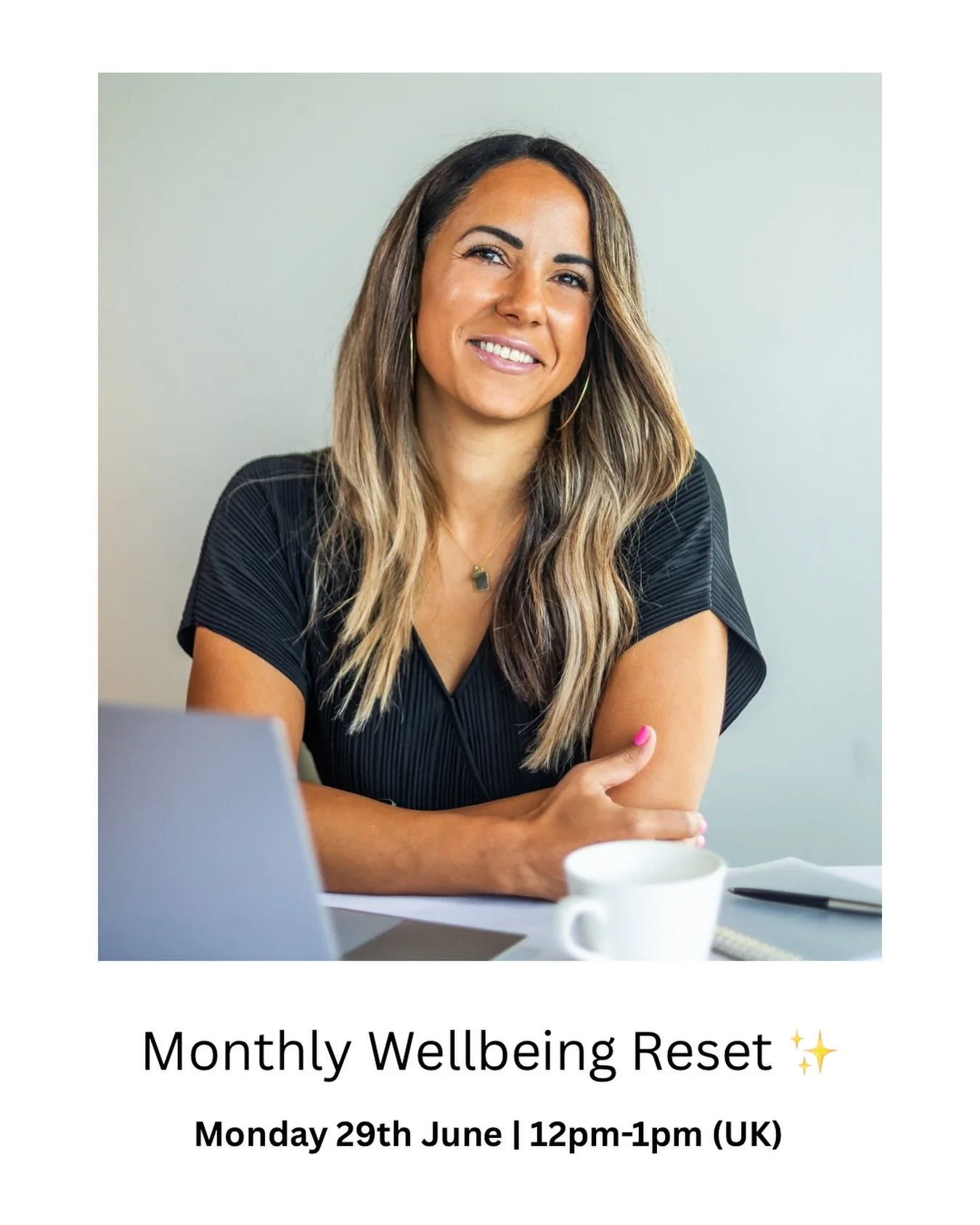 Life gets busy, and it&rsquo;s easy for our health and wellbeing to slip to the bottom of the to-do list.

That&rsquo;s why I&rsquo;m launching a free Monthly Wellbeing Reset ✨

A dedicated hour to pause, check in with yourself, and think about what 