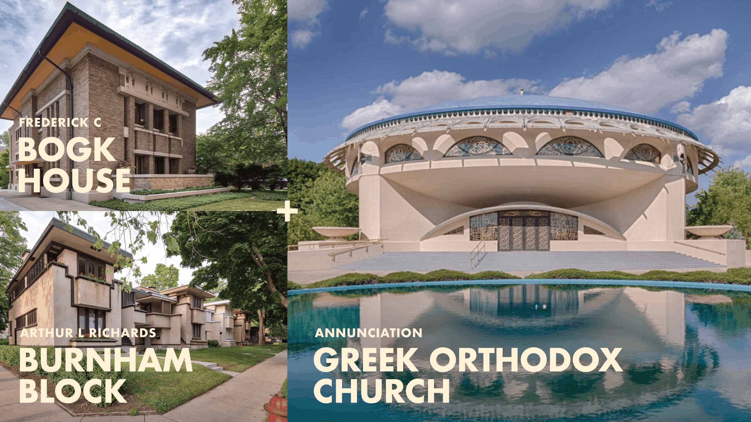 Wright in Milwaukee Photography Tour: Frank Lloyd Wright’s Burnham Block, Annunciation Greek Orthodox Church & Frederick C. Bogk House