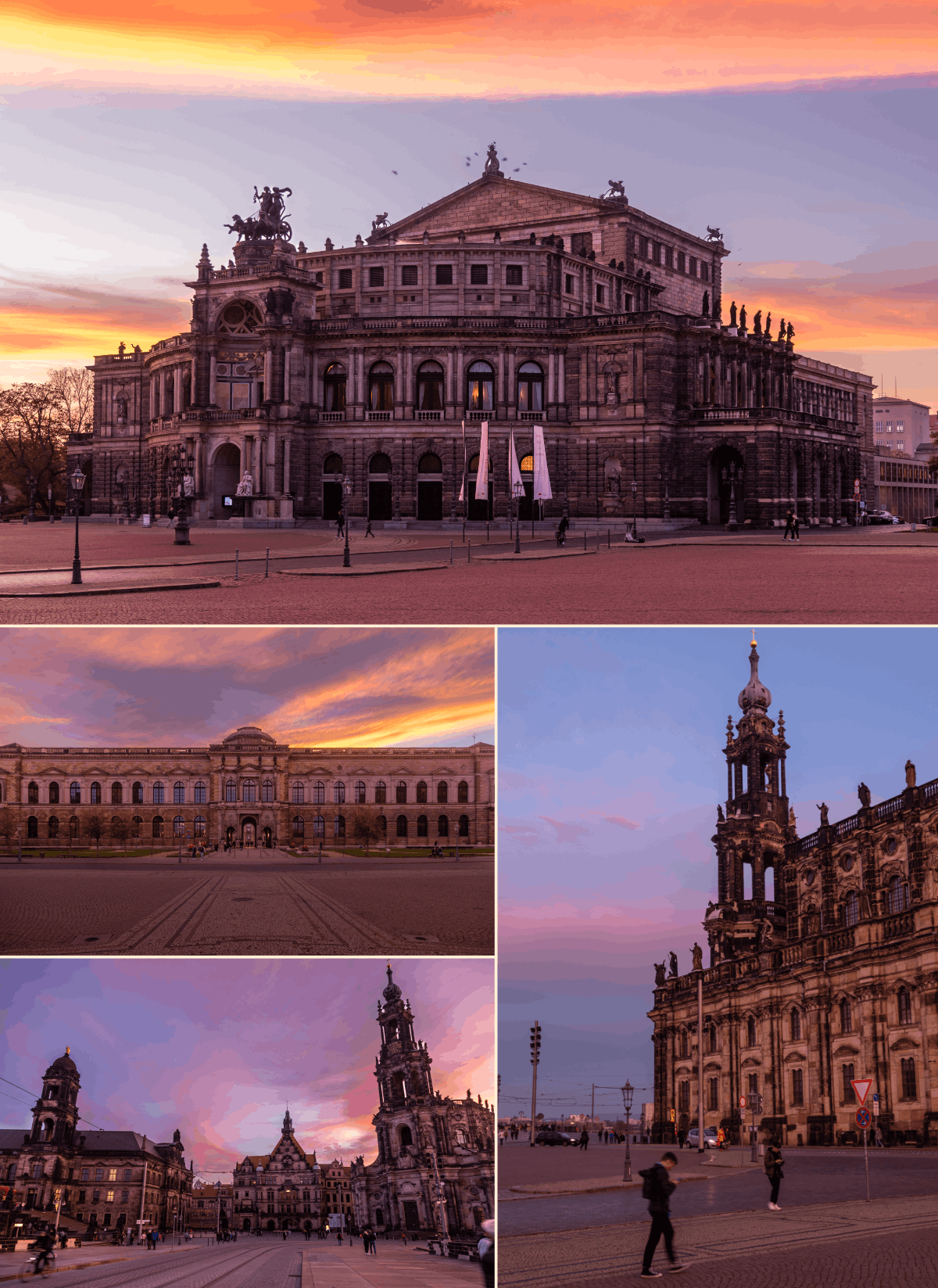 Sunset photographed 2025 in Dresden, Germany. Known as the "Florence on the Elbe”. Dresden is a World Heritage Site.