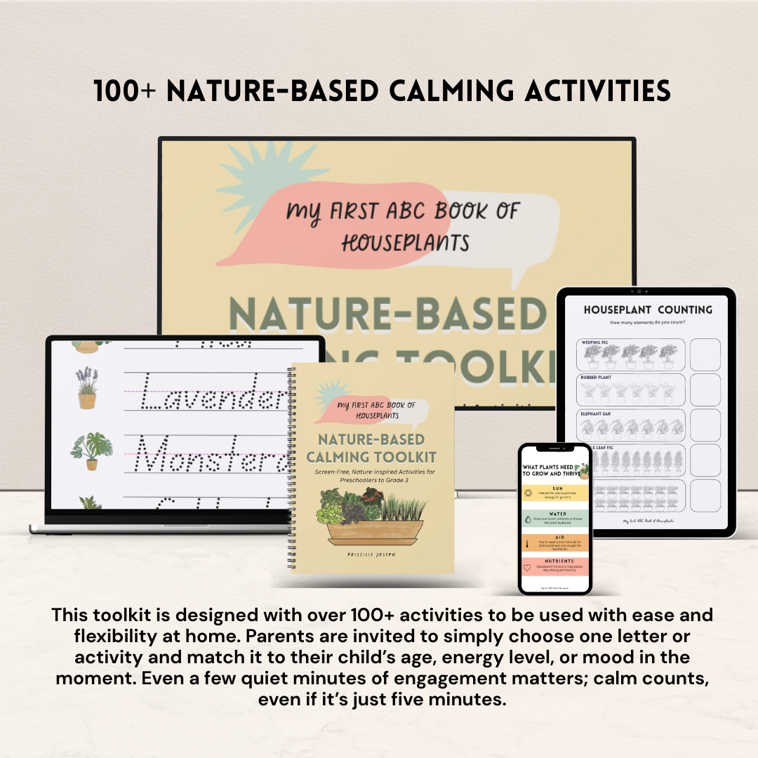 Nature-Based Calming Toolkit with over 100+ educational and fun calming activities (Instant Download)