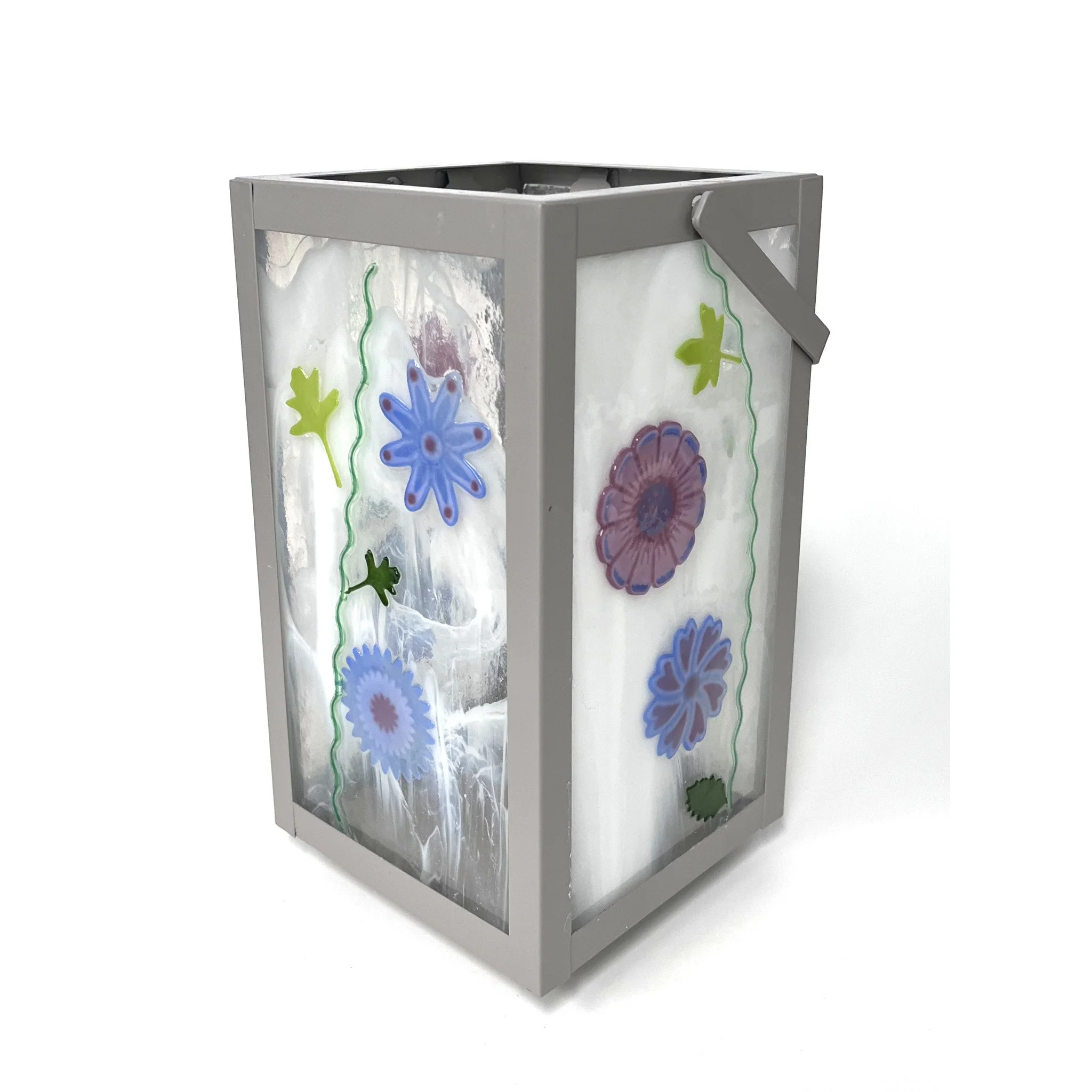 Pastel Garden Lantern 10.5" tall