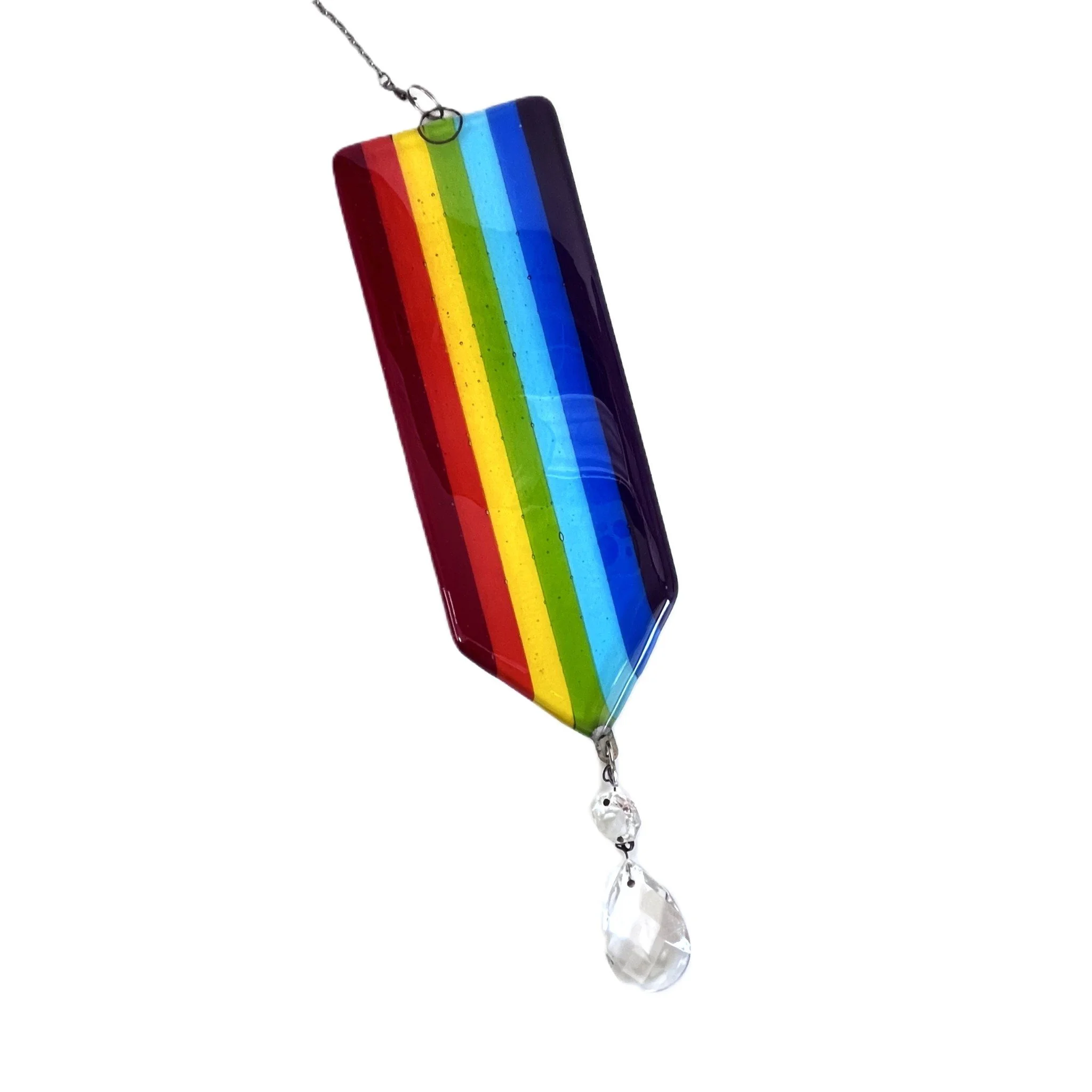 Rainbow Suncatcher Clear 9"