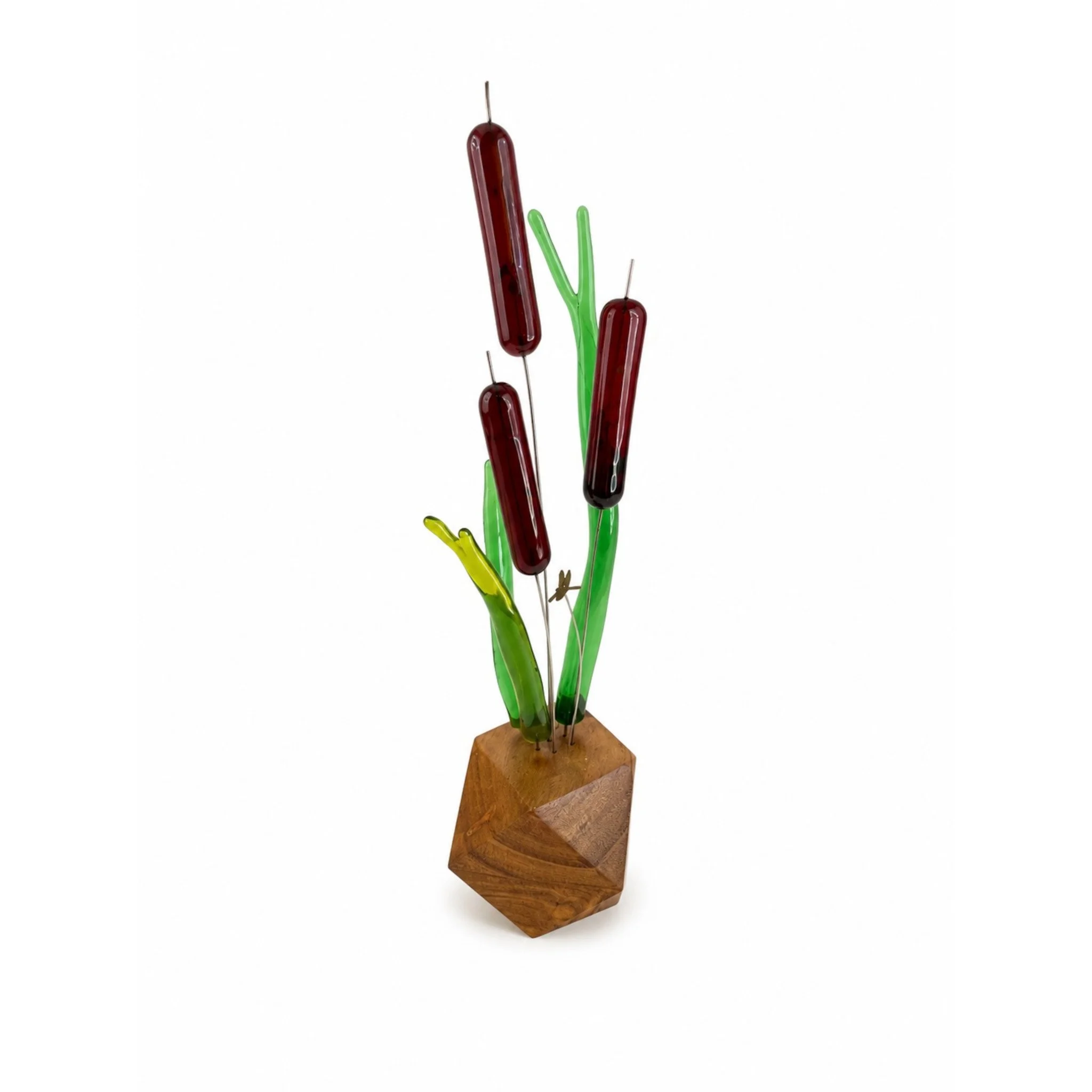 Dragonfly Cattails 12"