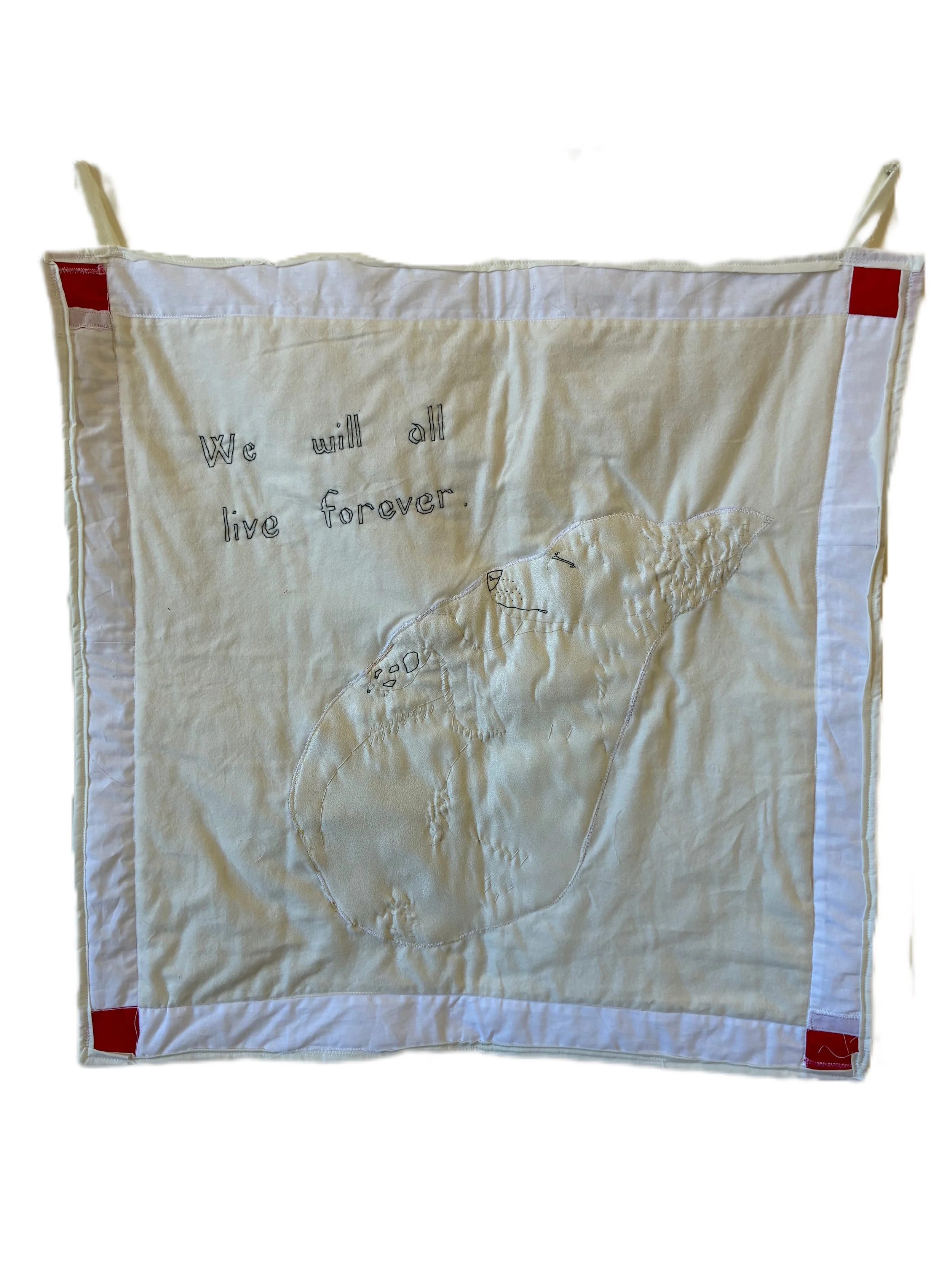 Eternal Quilt, cotton fabric, thread, batting, 24" x 24.5", 2026