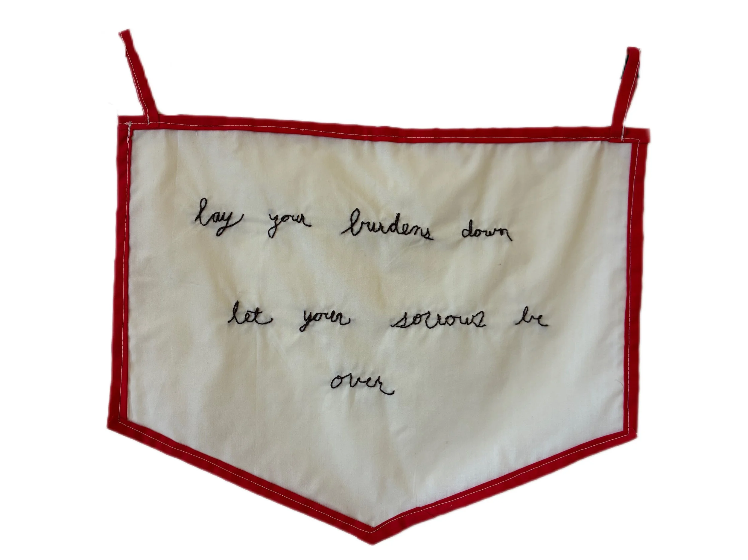 Banner II, cotton fabric, thread, size, 2026