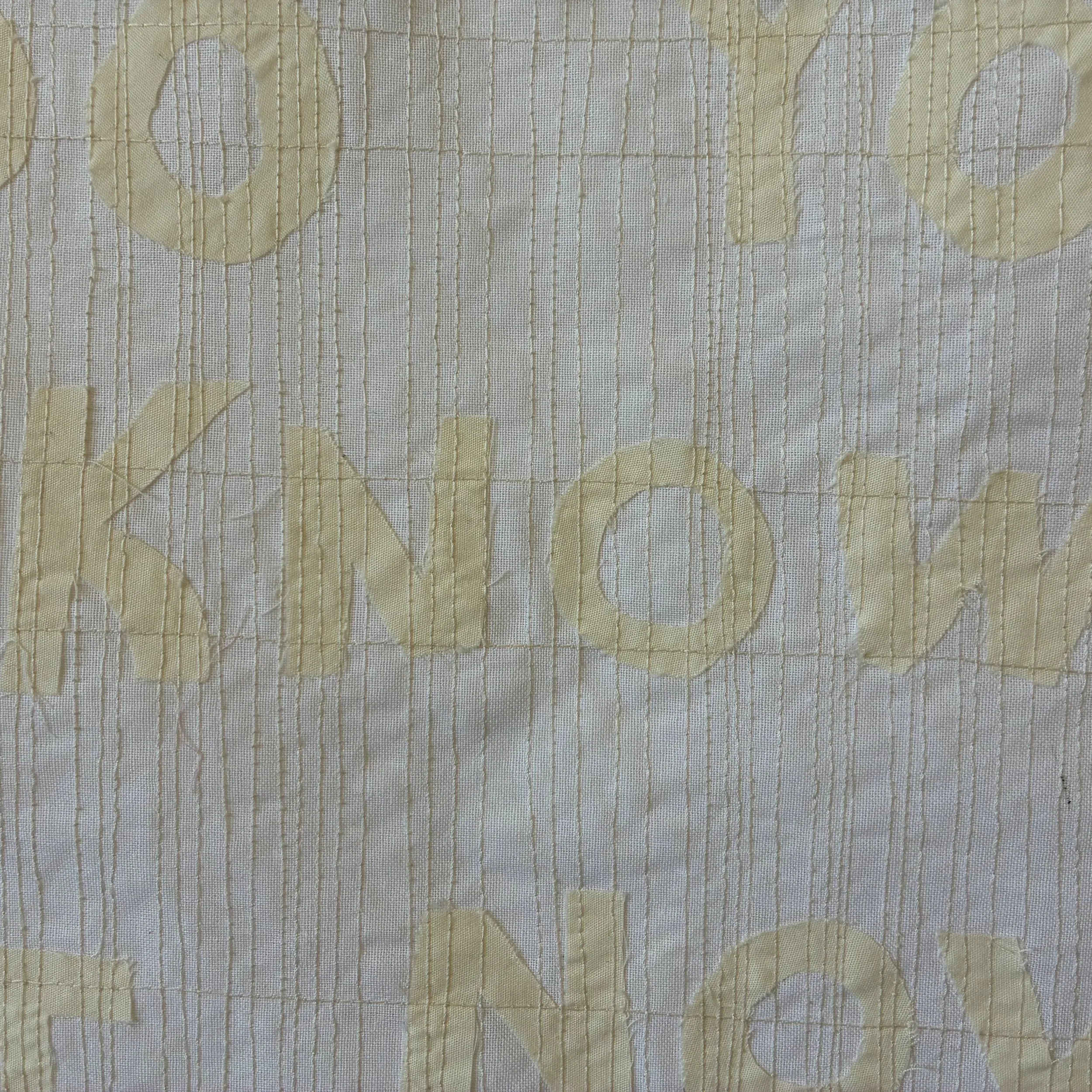 Banner VIII (detail), cotton fabric, thread, size, 2026
