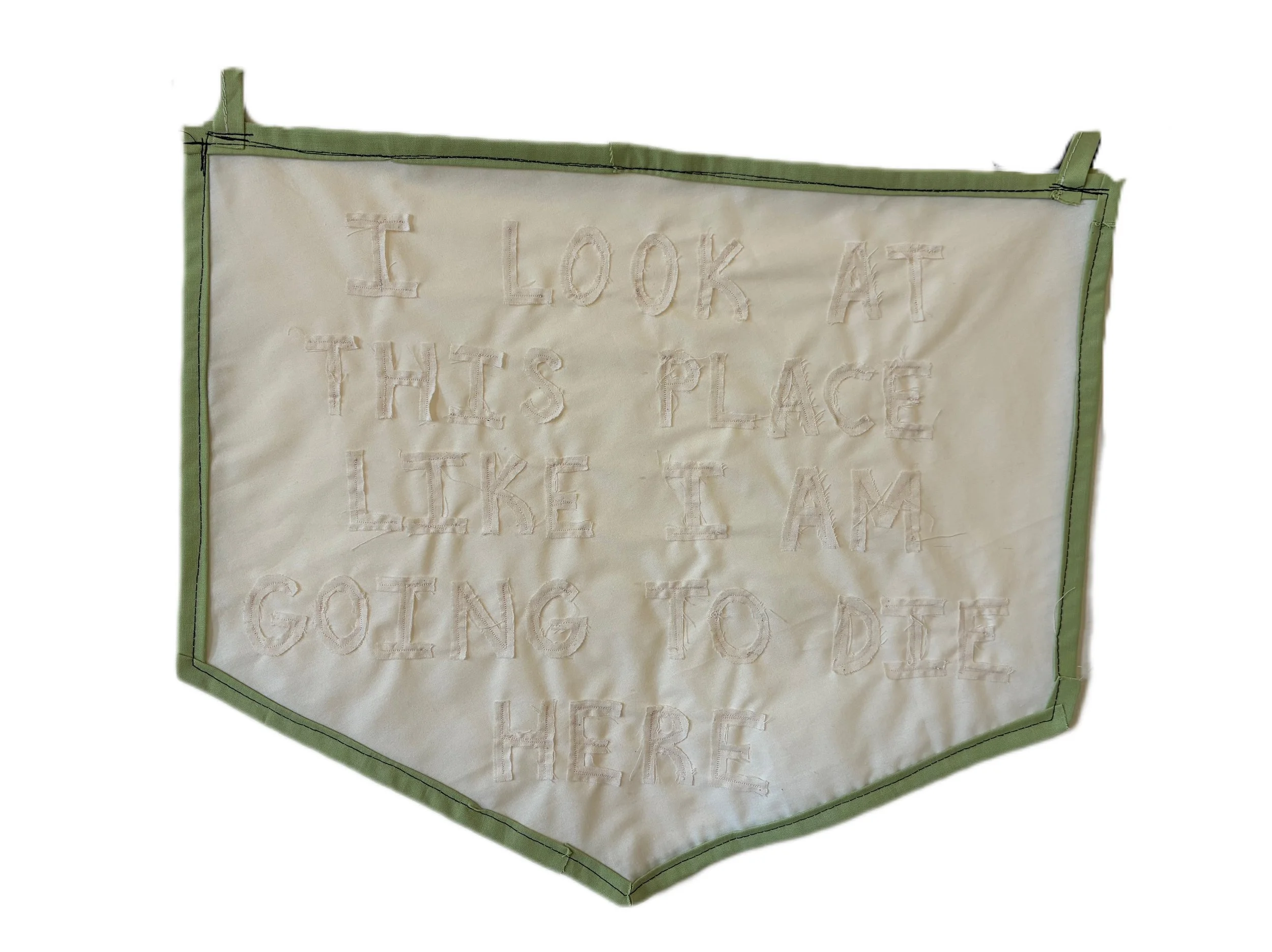 Banner III, cotton fabric, thread, size, 2026
