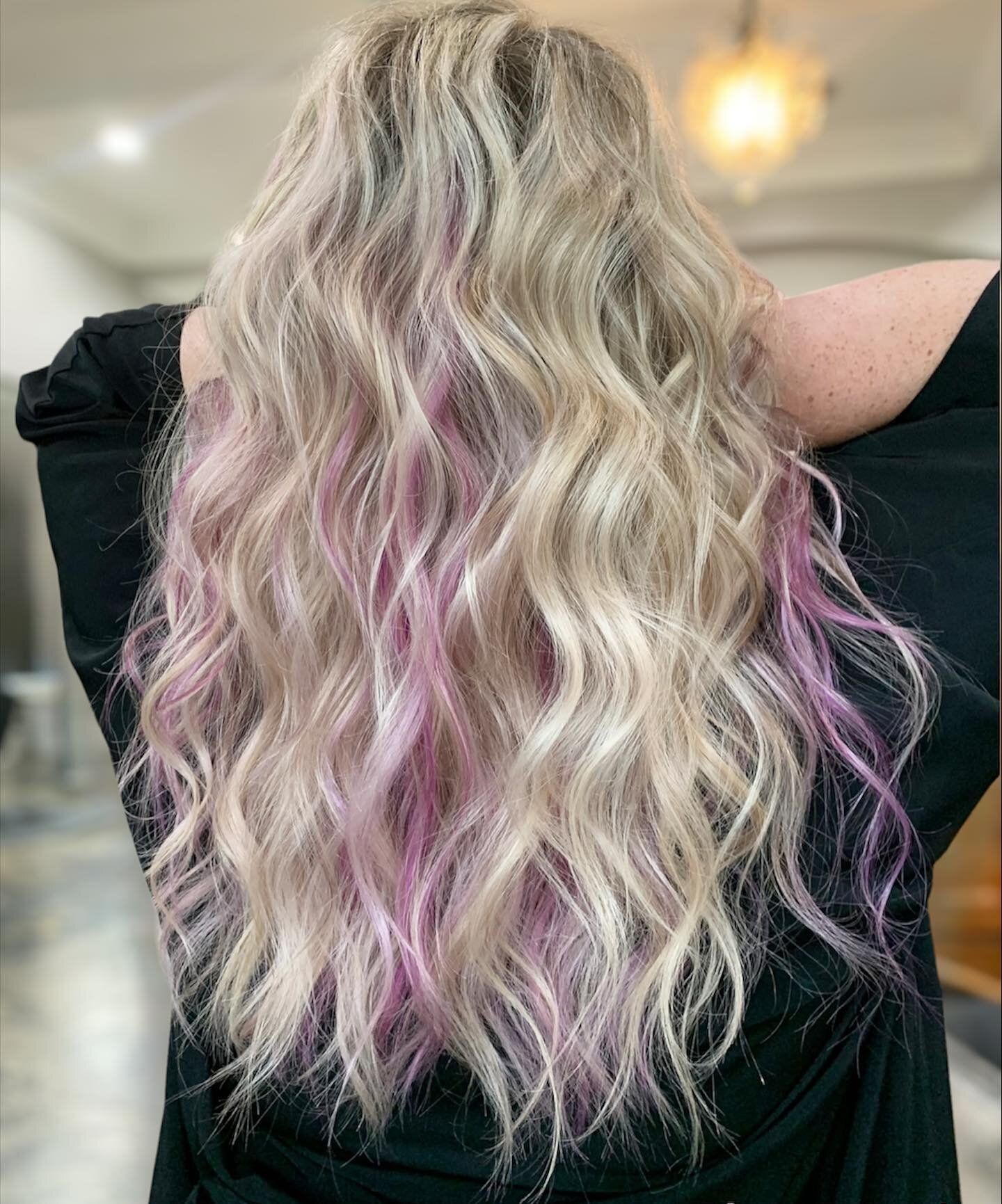 Lilac fairy dreams 🔮🎀💜🌸
By @katie.epperson.hair 
&bull;
&bull;
&bull;

#haircolorinspo #teasylights #foilayage #balayage #livedincolor #balayagehighlights #balayagehair #babylights #beautylaunchpad #citiesbesthairartists #hairbrained #modernsalon