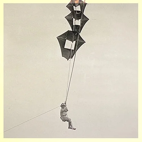 Soulevé par des cerfs volants