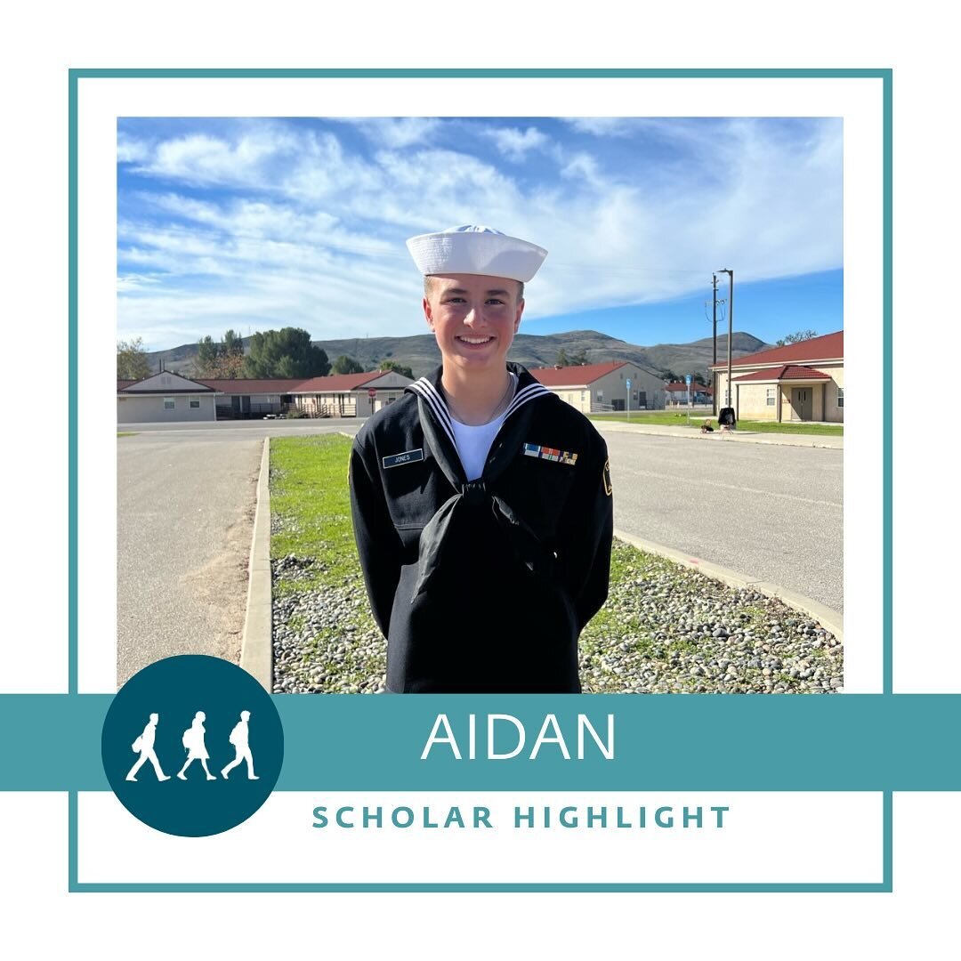 Congratulations to our scholar, Aidan &lsquo;27! Aidan has been part of the United States Naval Sea Cadet Corps since he was 12 years old and recently completed the Petty Officer Leadership Academy in San Luis Obispo. Aidan&rsquo;s long-term goal is 