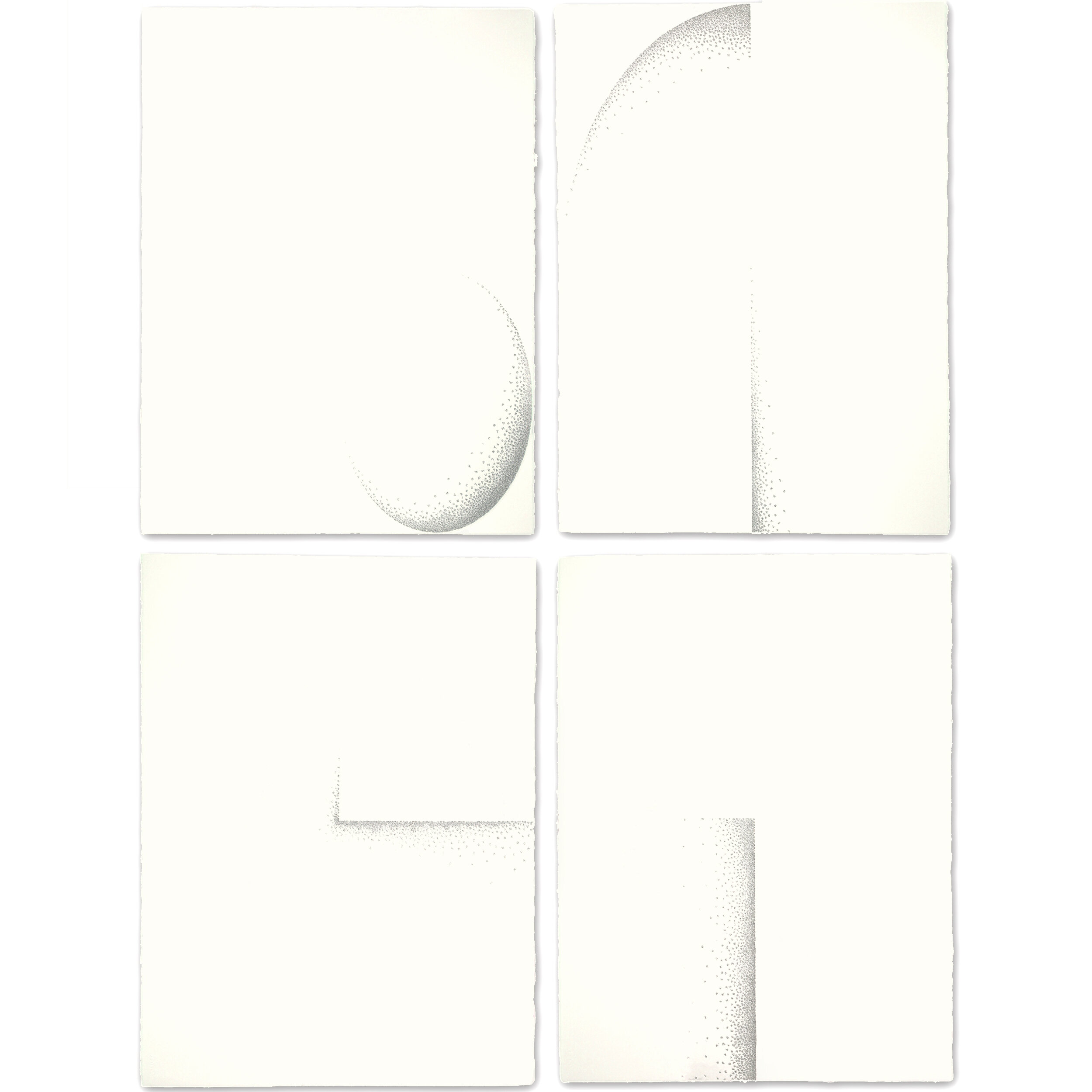   Untitled  (Quartet) 2014  Graphite on paper  4 each 30” x 22½” 