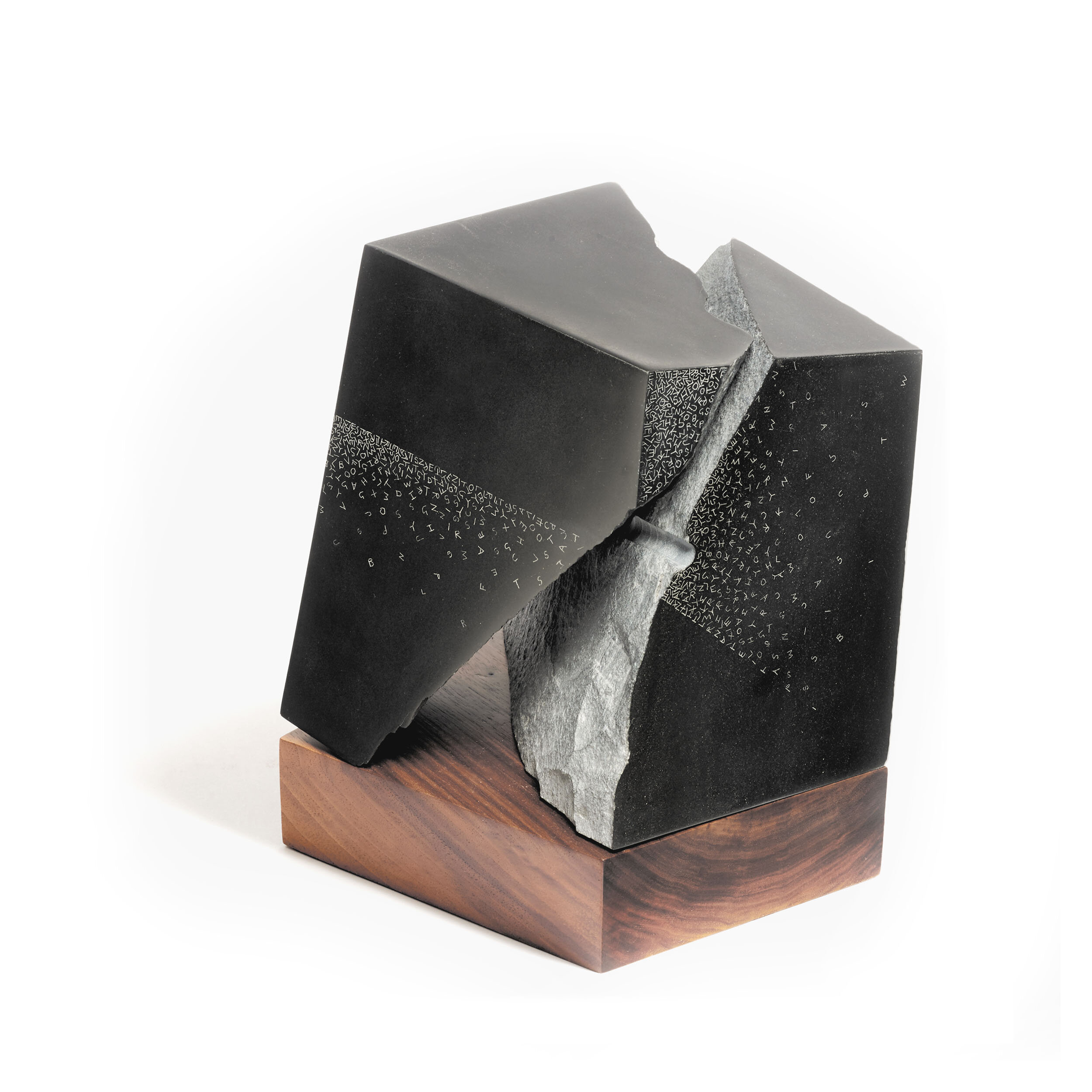   Box Interior III  2014  African pyrophyllite and wood 10” x 8  ½” x 7¾”   